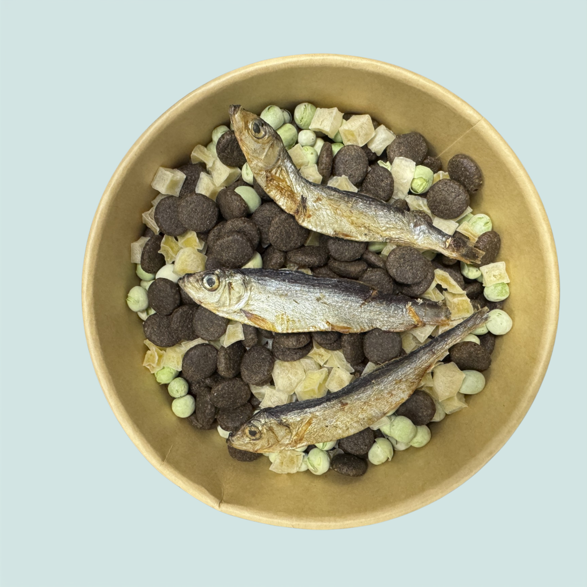 Fish & Chips Dog Food Dinner Bowl