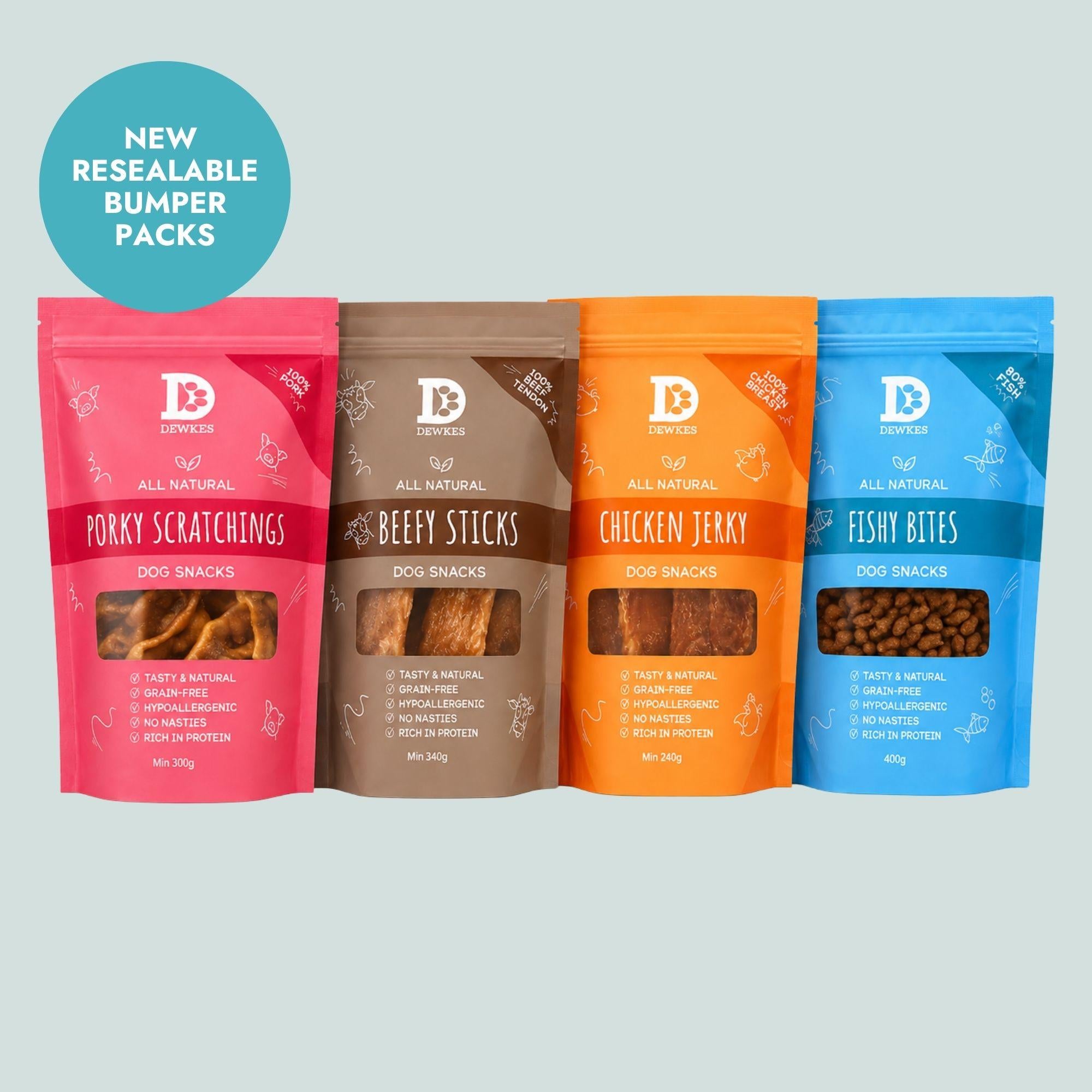 The Bestsellers Bundle - 4-Pack Variety Dog Treats