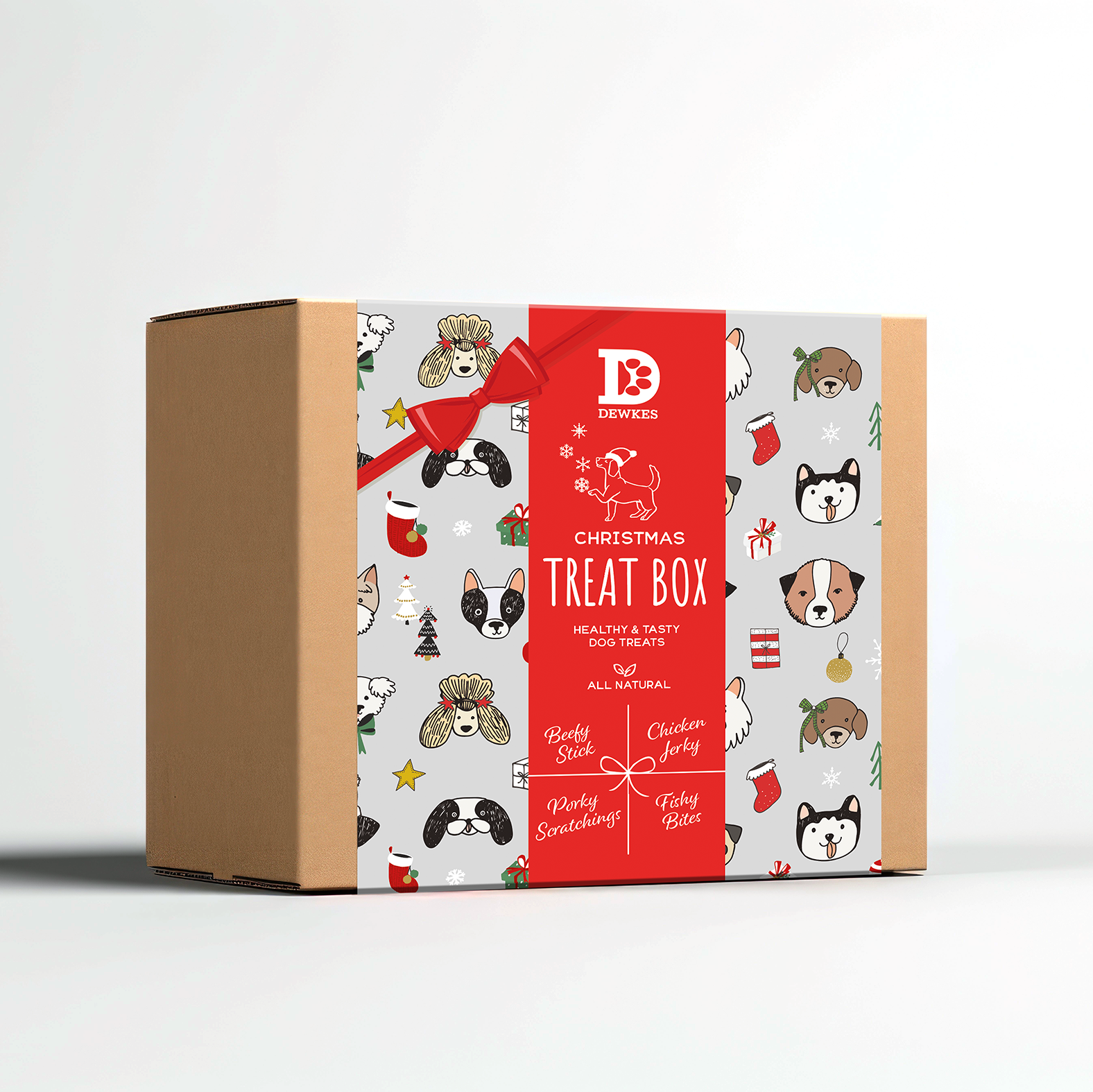 Christmas Dog Treat Gift Box