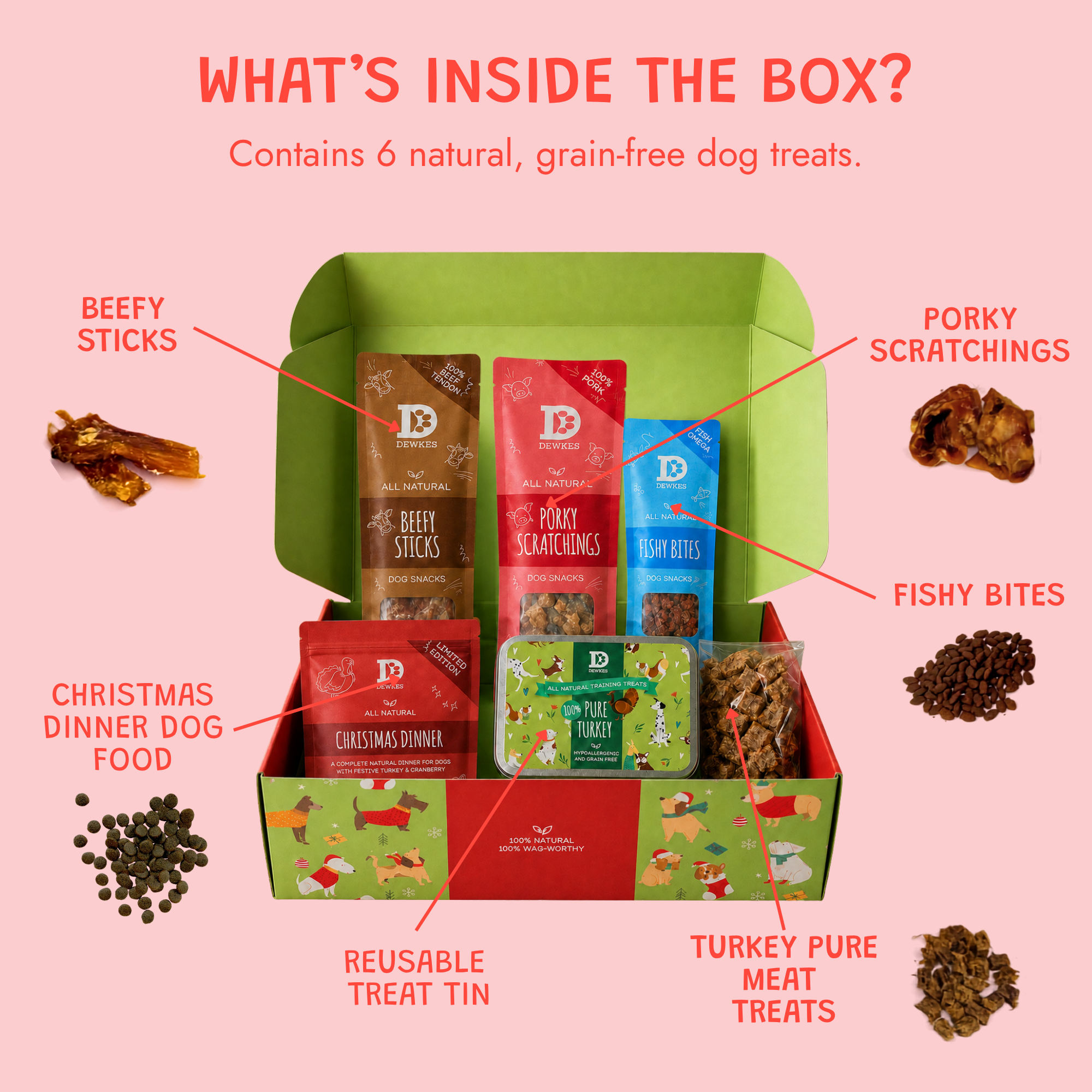 Christmas Dog Treat Gift Box