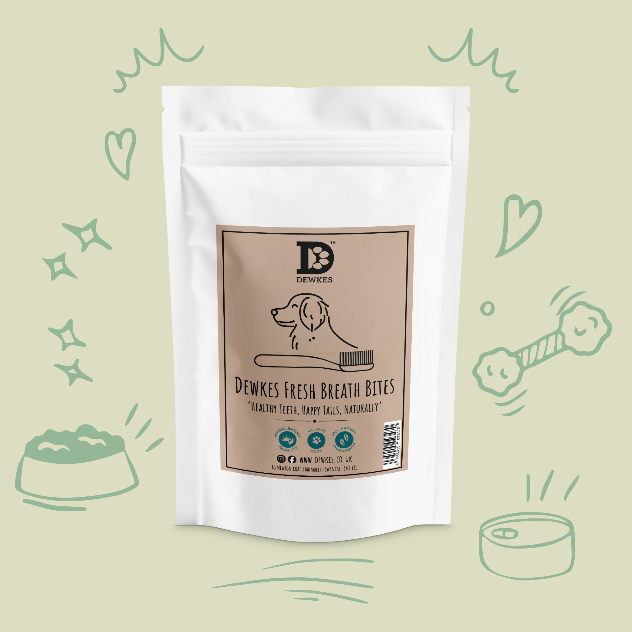 Fresh Breath Bites – Natural Dental Treats for Dogs (3 Pk)