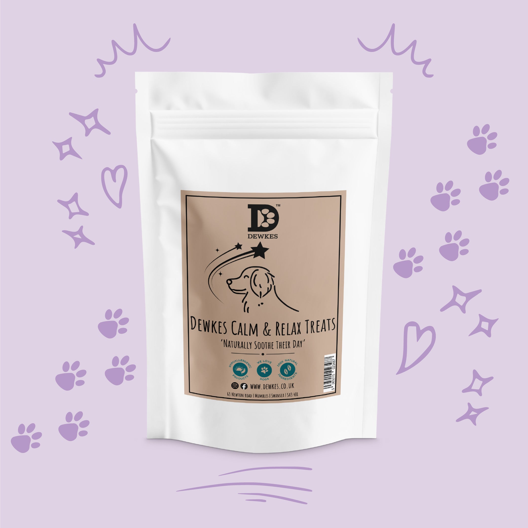 Calming Dog Treats – Natural Stress Relief for Anxious Dogs (3 Pk)