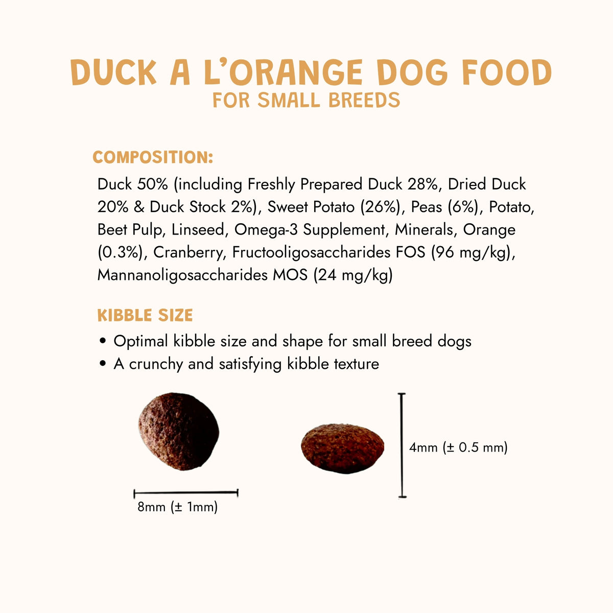 Duck A L'Orange Small Breed Grain-Free Dry Dog Food