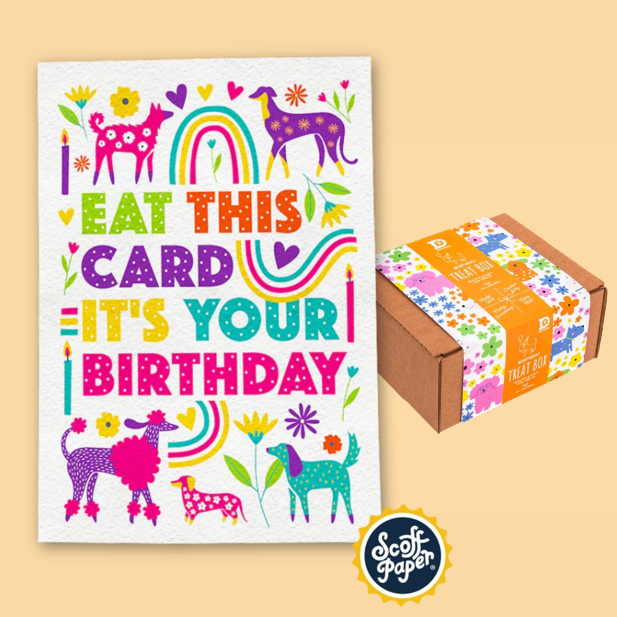 Birthday Dog Treat Gift Box
