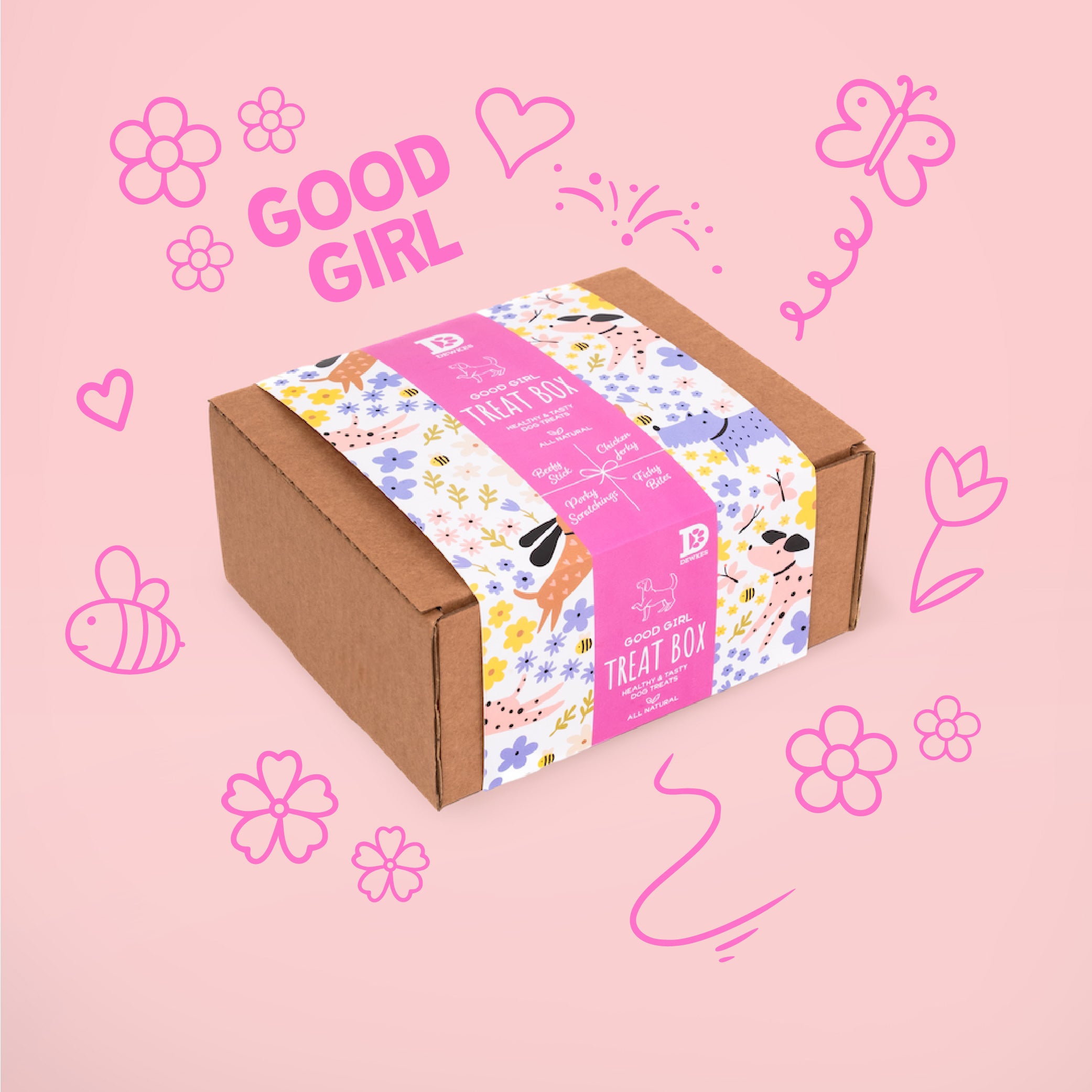 "Good Girl" Dog Treat Gift Box