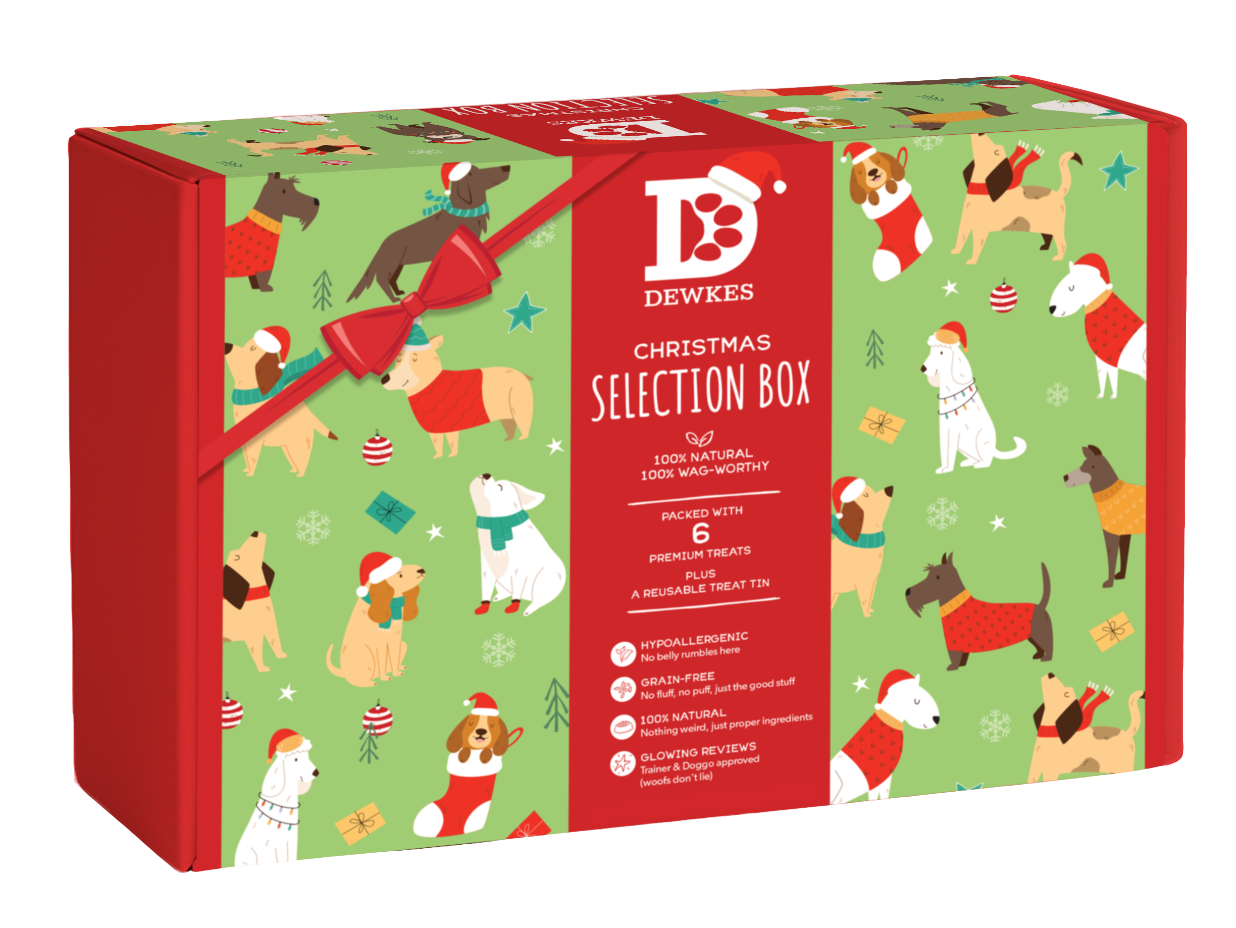 Christmas Dog Treat Gift Box