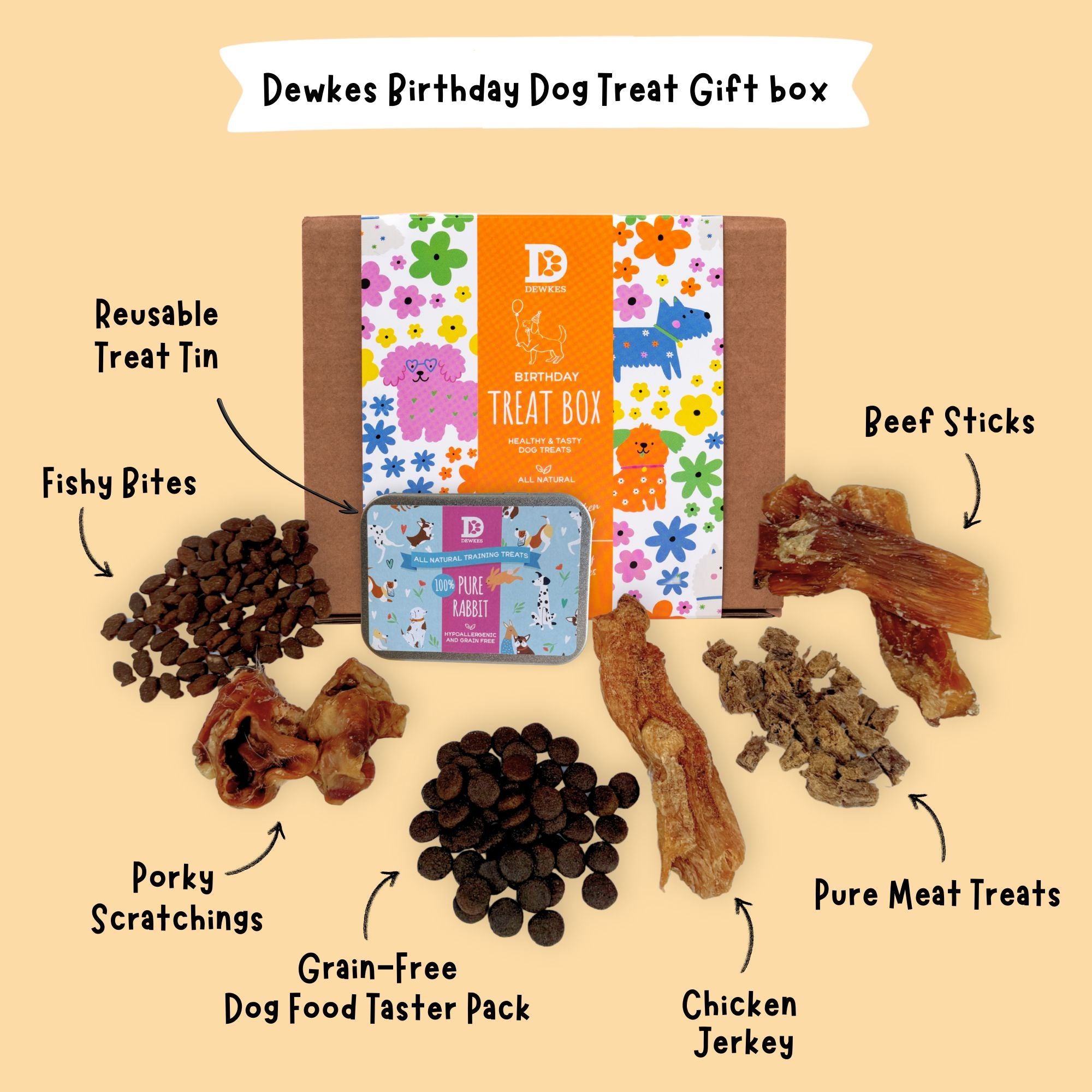 Birthday Dog Treat Gift Box
