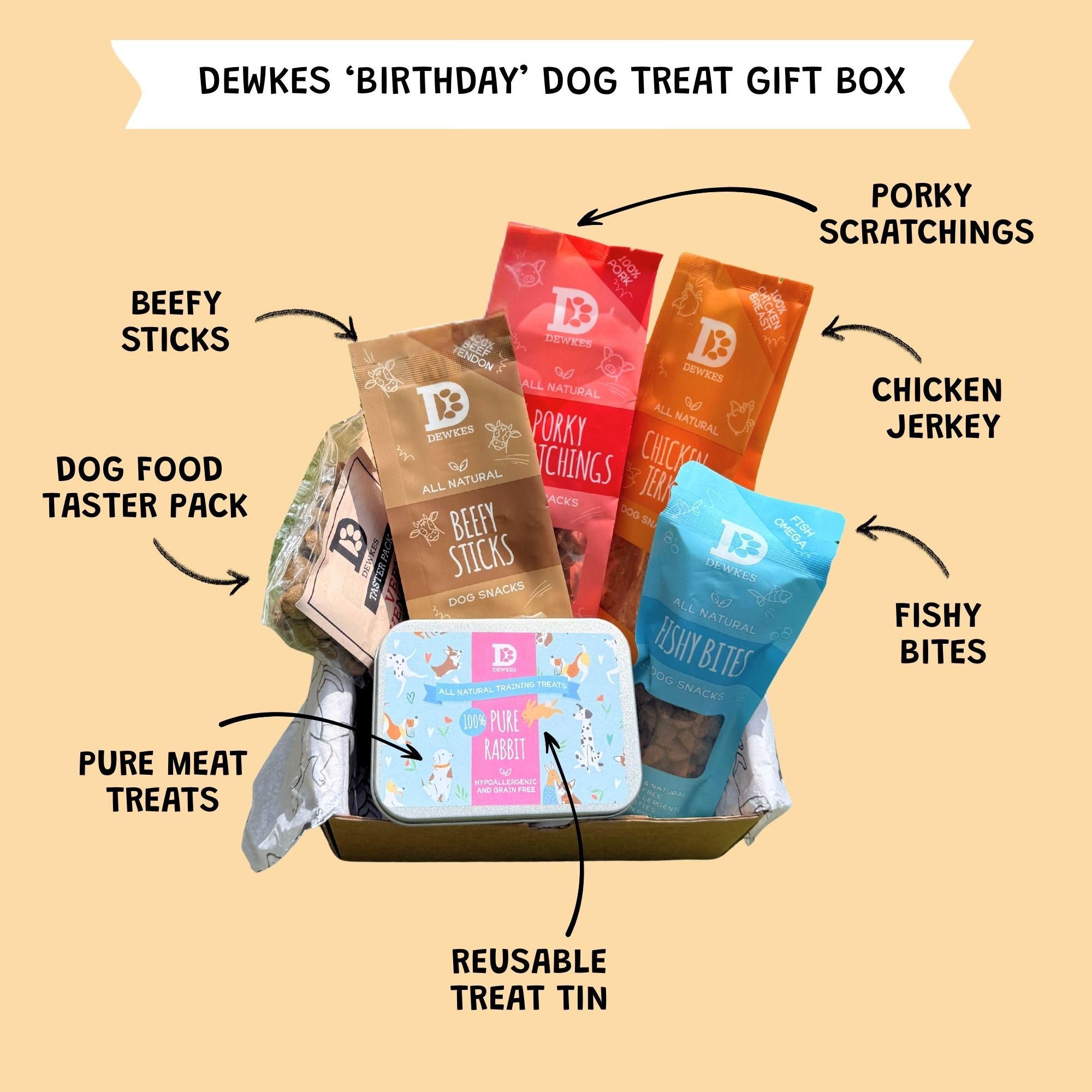 Birthday Dog Treat Gift Box