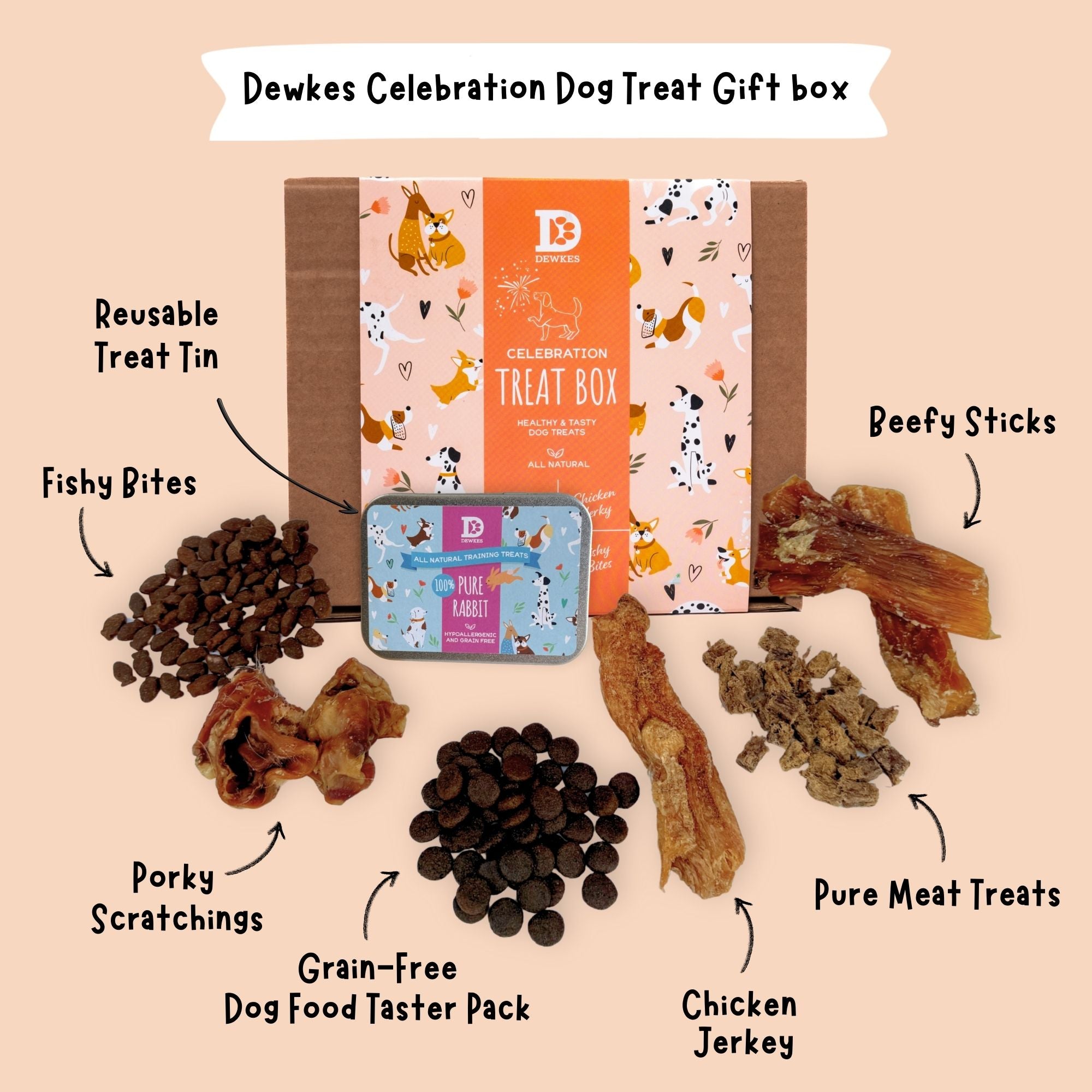 Celebration Dog Treat Gift Box