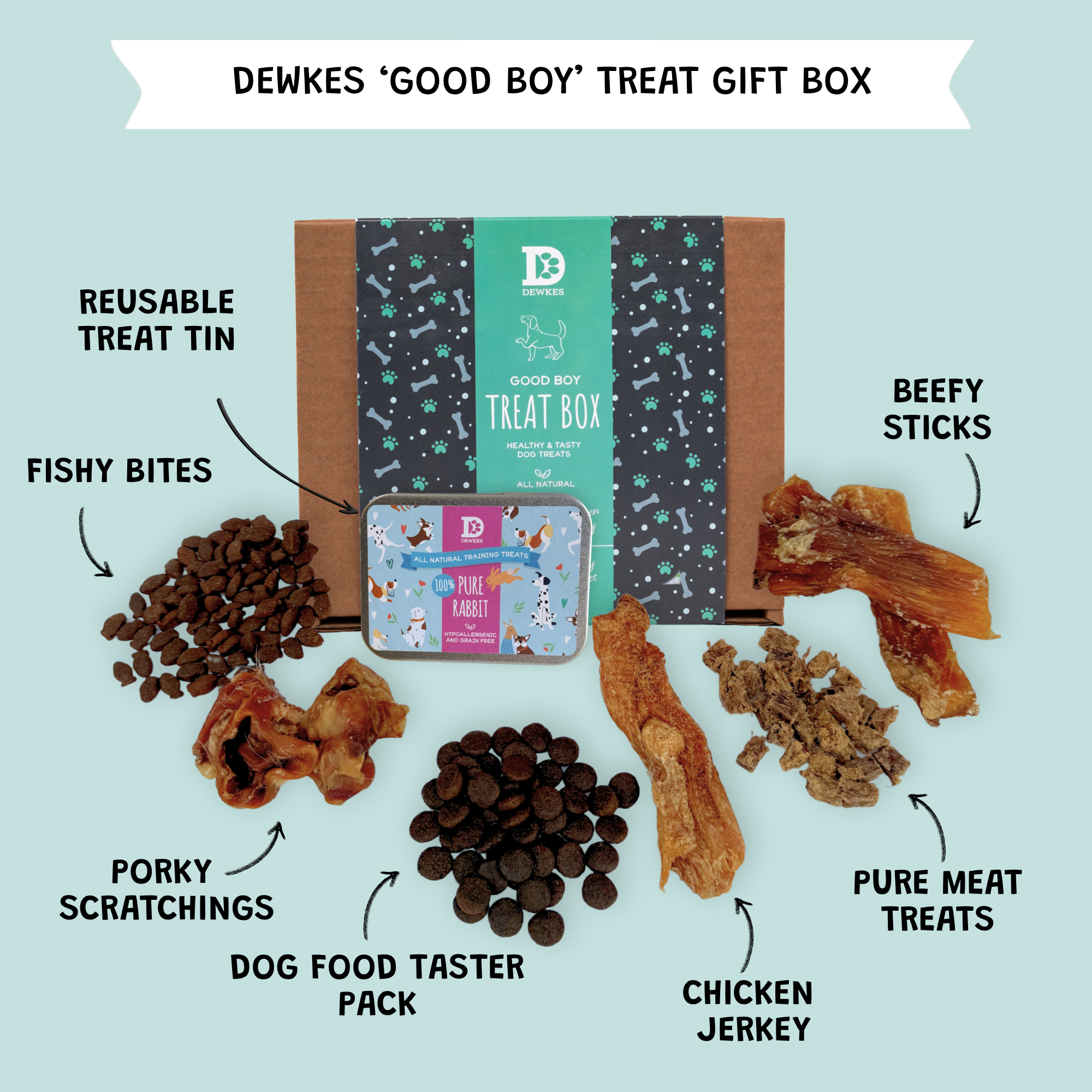 "Good Boy" Dog Treat Gift Box