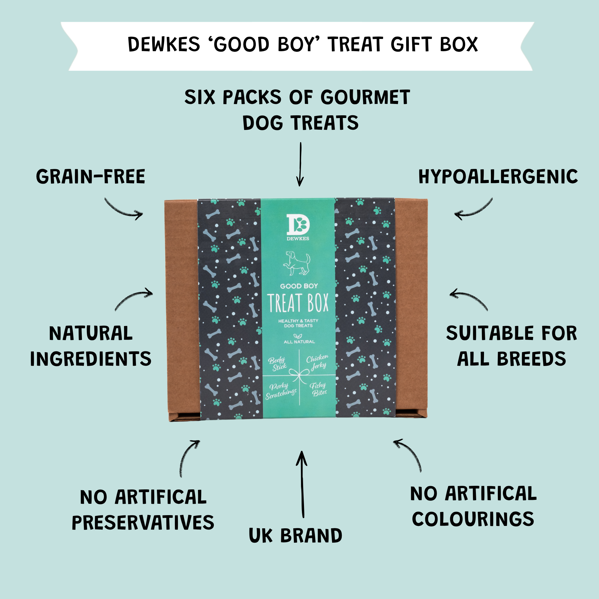 "Good Boy" Dog Treat Gift Box
