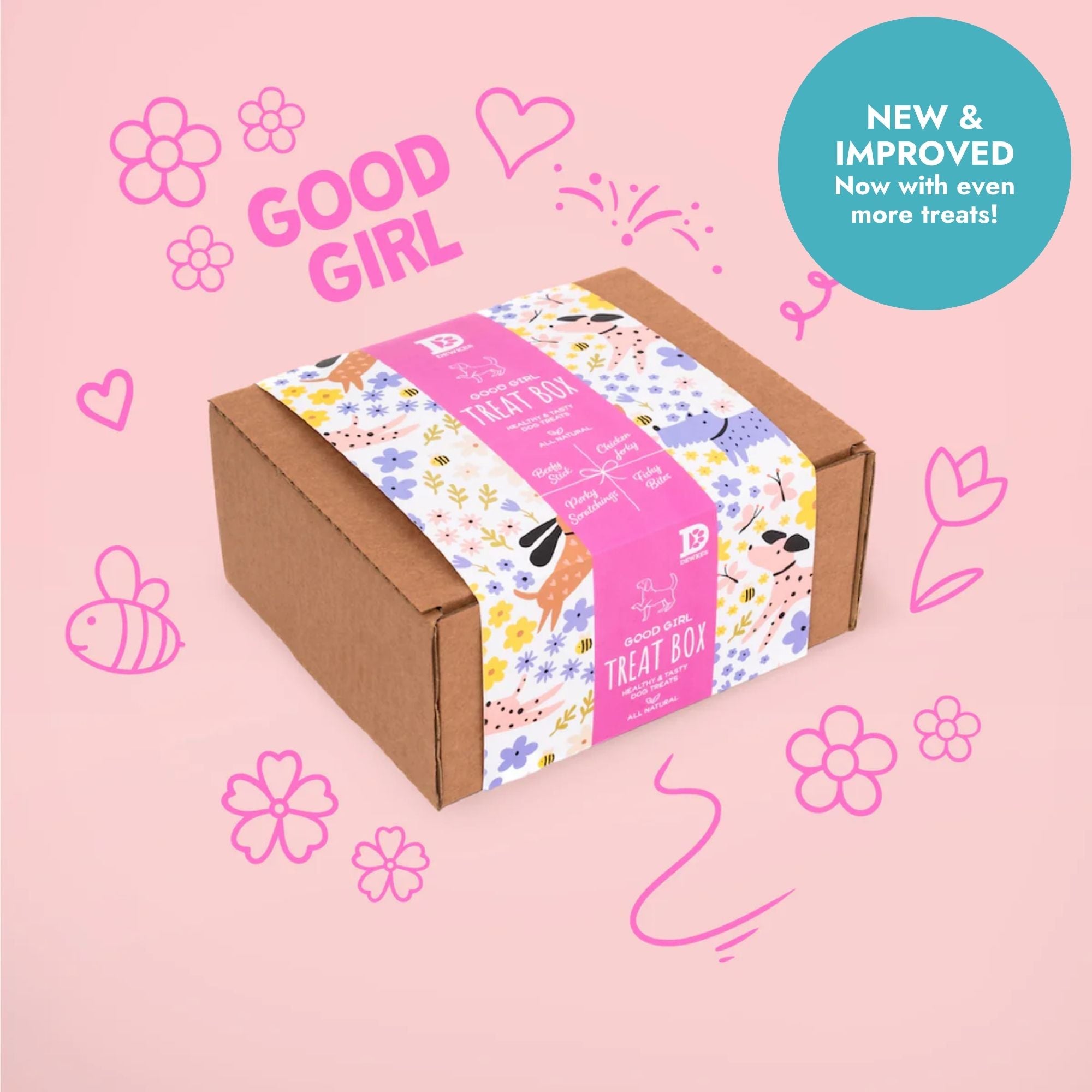 "Good Girl" Dog Treat Gift Box