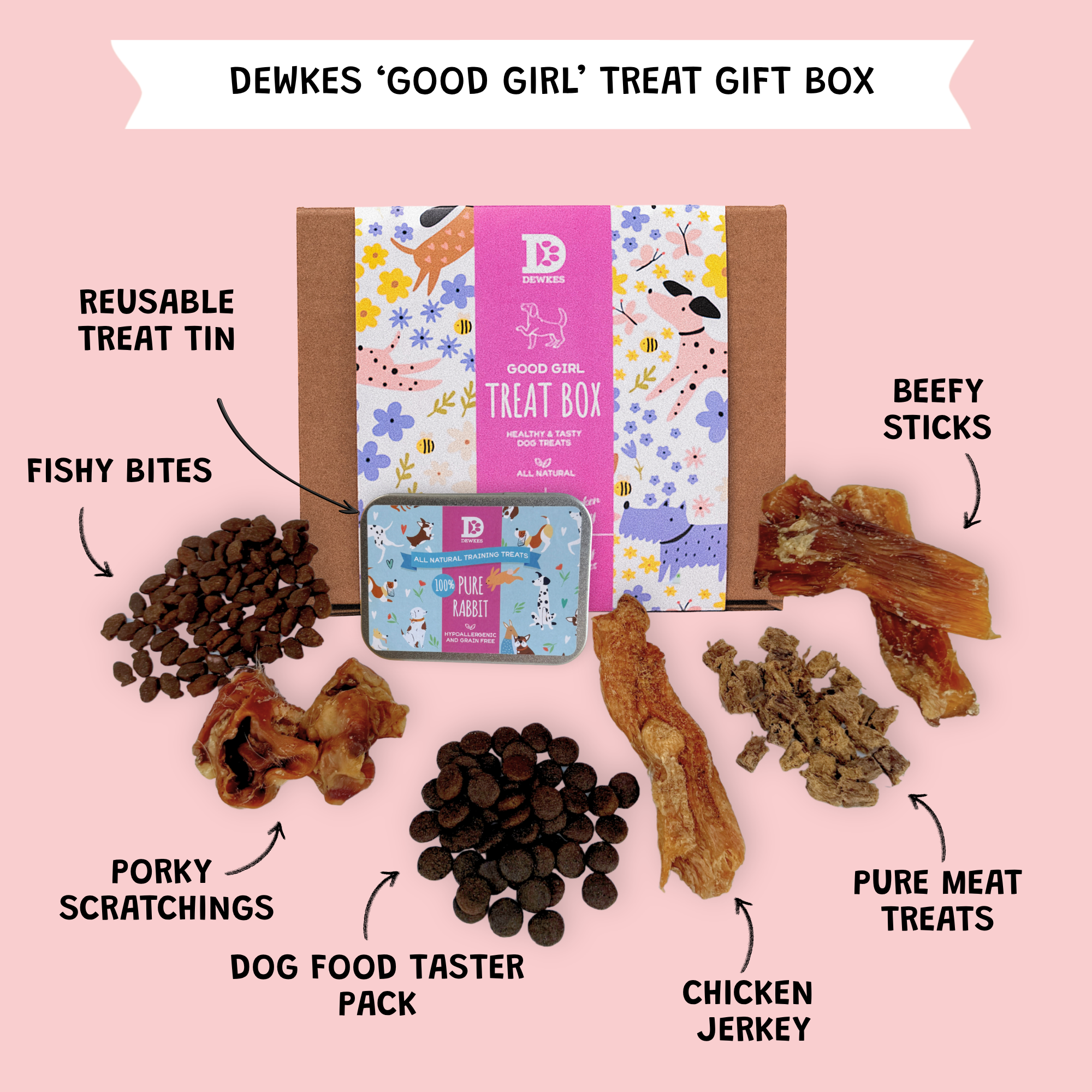 "Good Girl" Dog Treat Gift Box