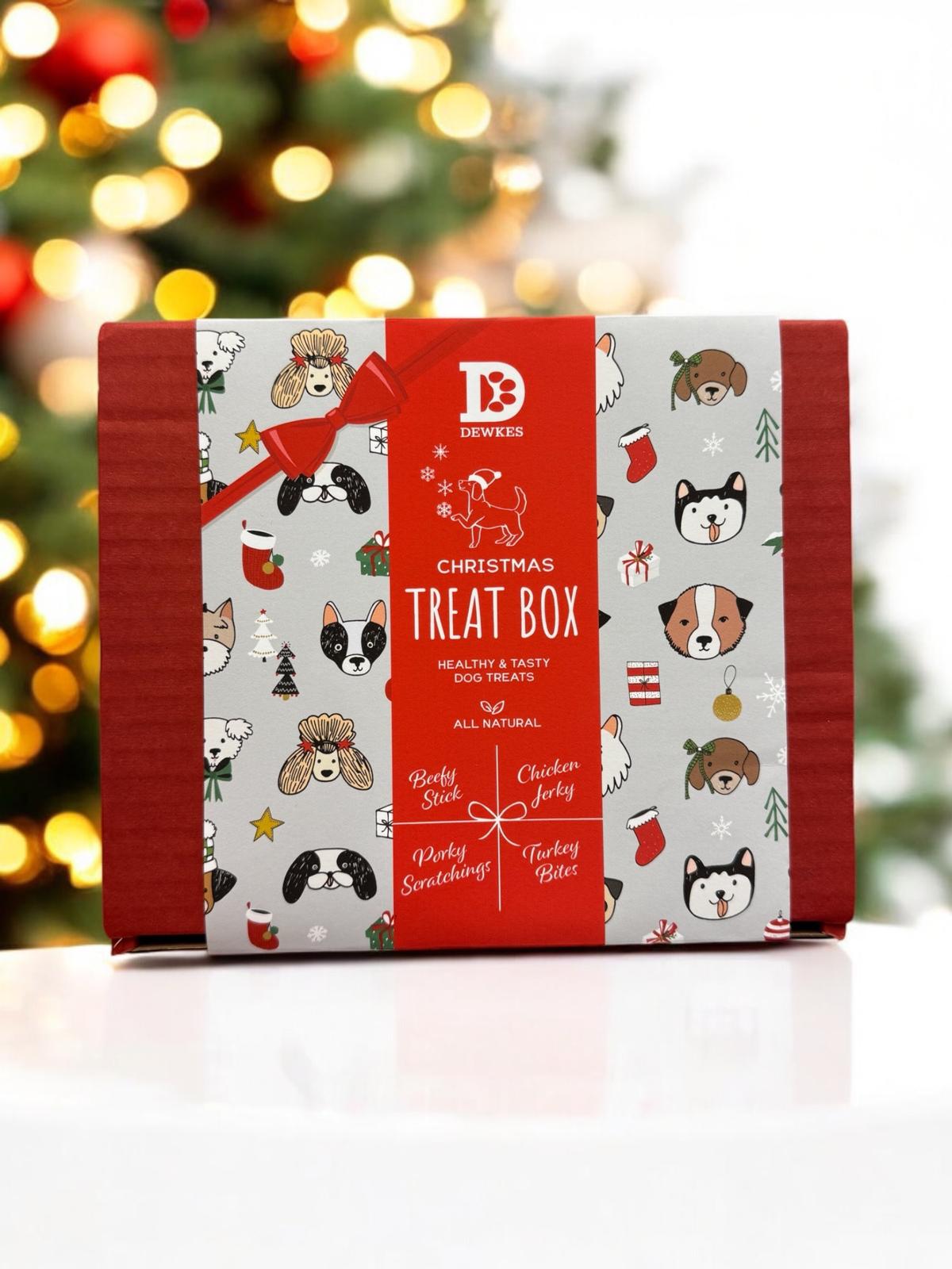 Dewkes Christmas Dog Treat Gift Box Natural Dog Treats Gifts
