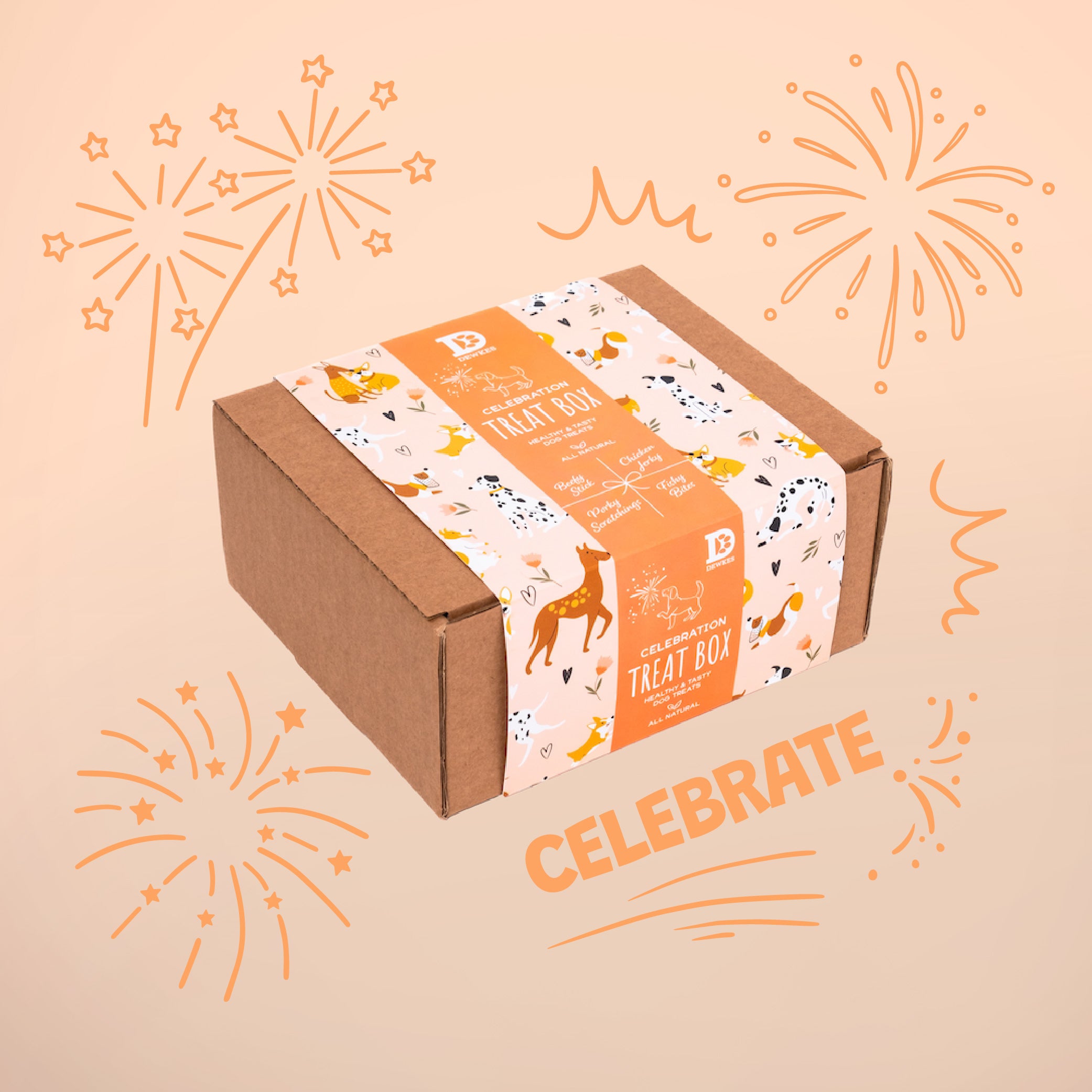 Celebration Dog Treat Gift Box