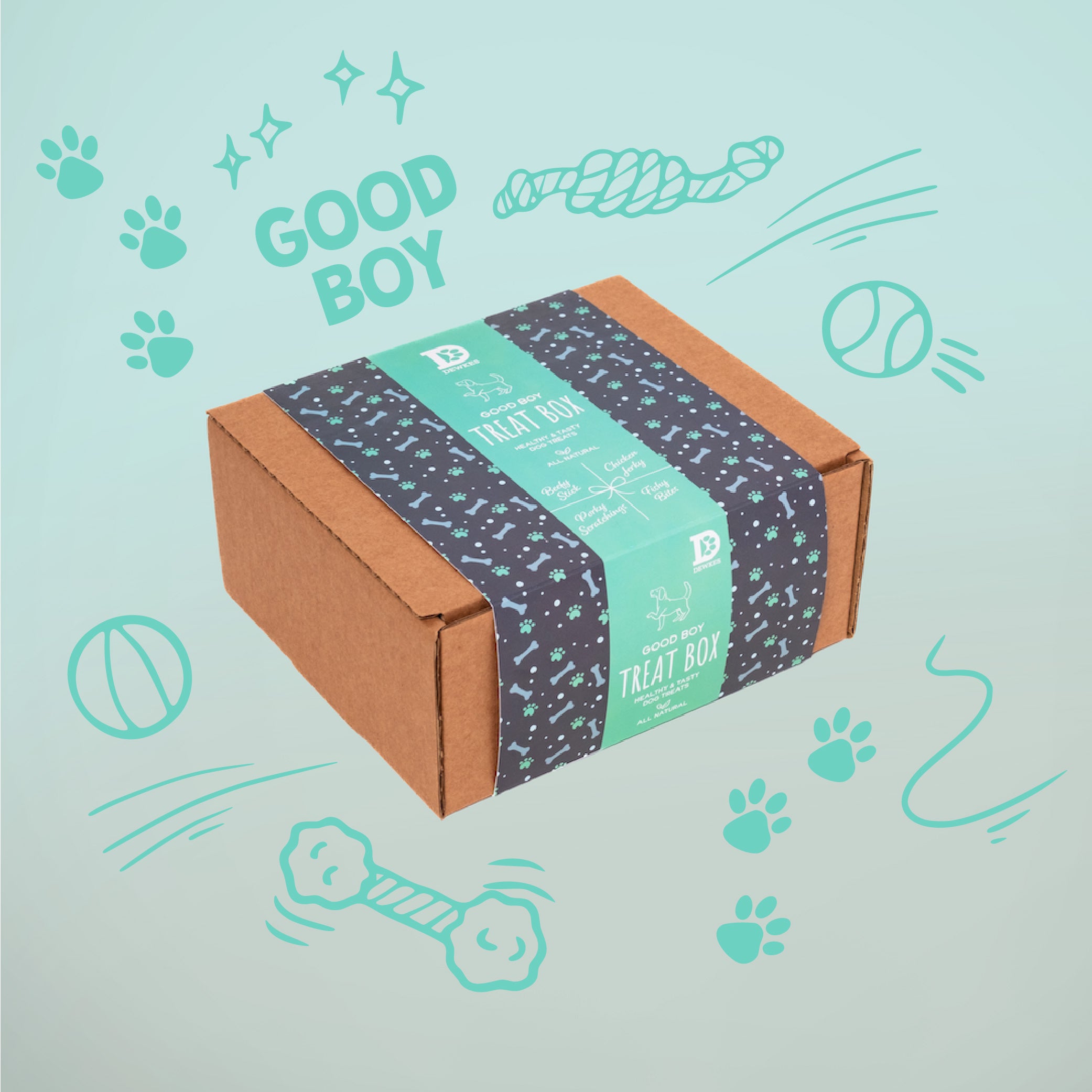 "Good Boy" Dog Treat Gift Box