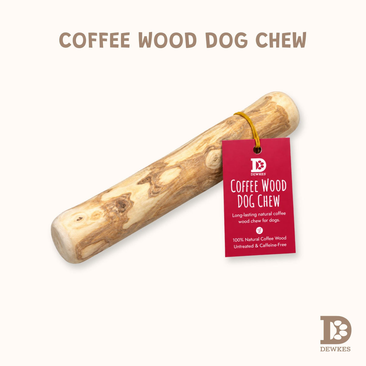 Natural Coffee Wood Dog Chew