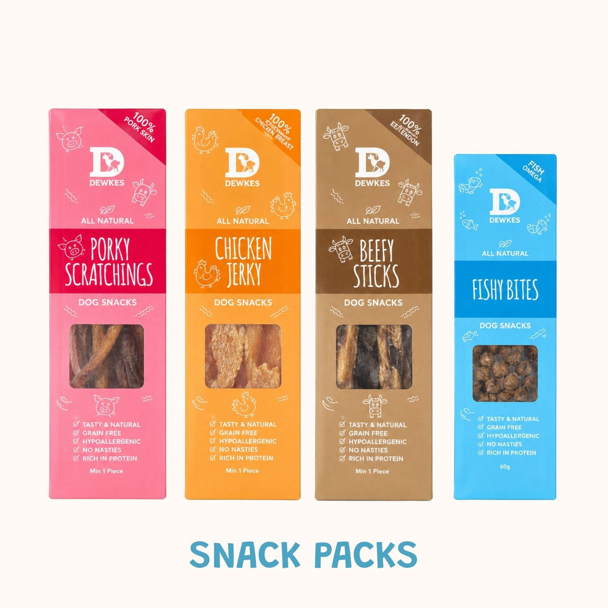 The Bestsellers Bundle - 4-Pack Variety Dog Treats