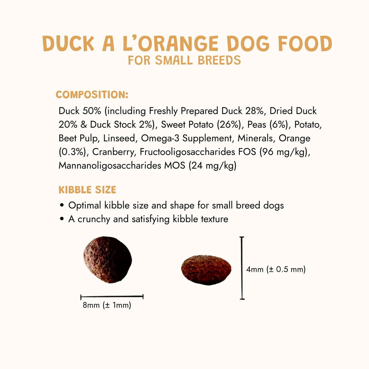 Duck A L'Orange Small Breed Grain-Free Dry Dog Food