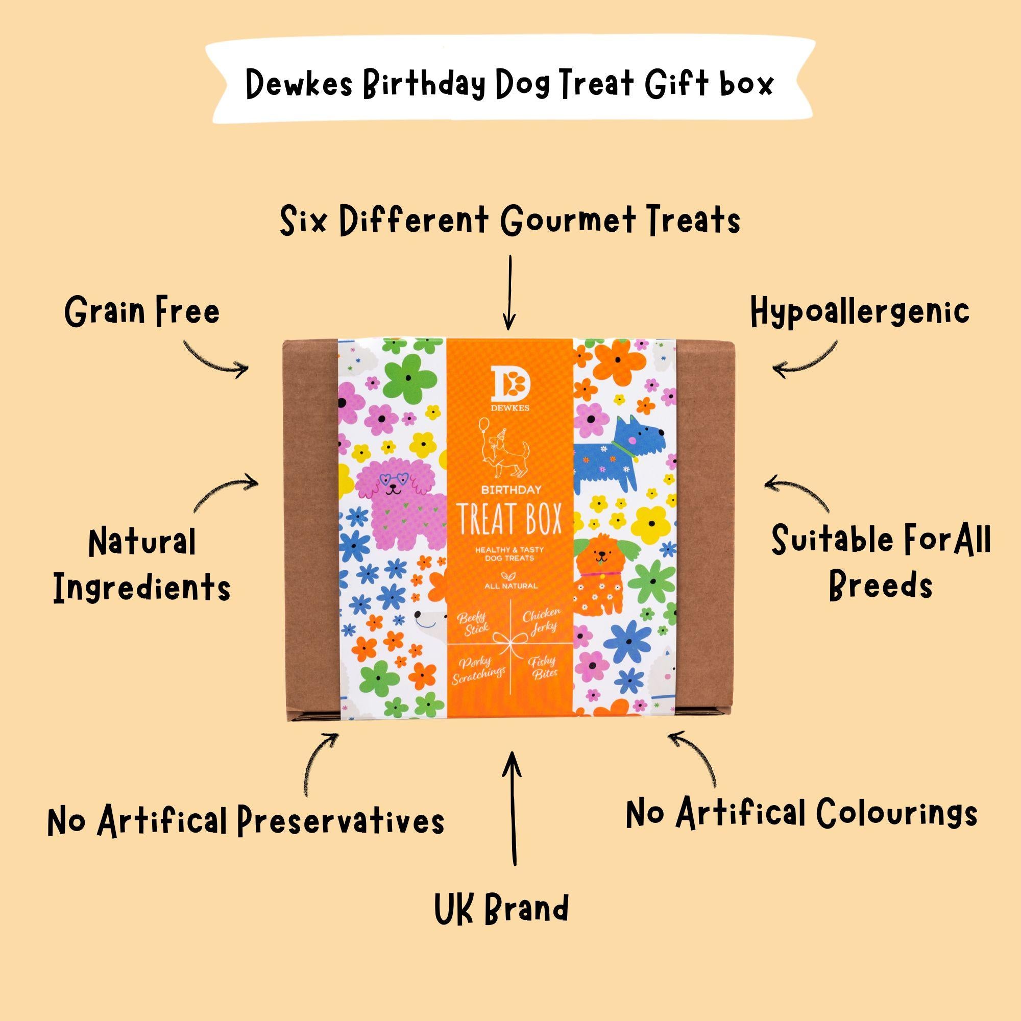 Birthday Dog Treat Gift Box