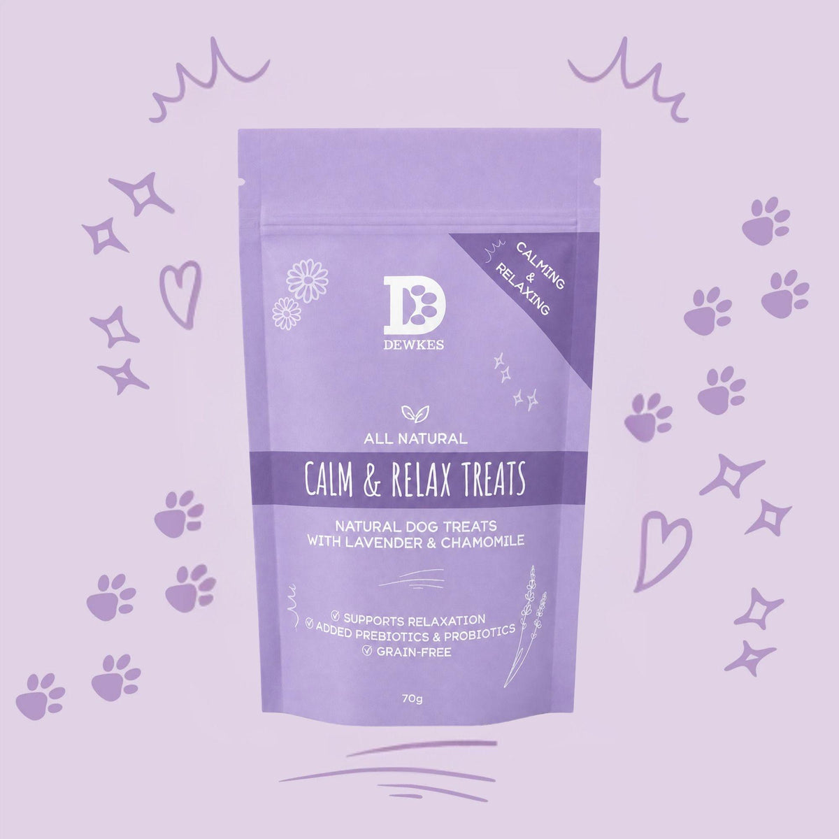 Calm & Relax Bites – Dog Treats with Chamomile & Lavender