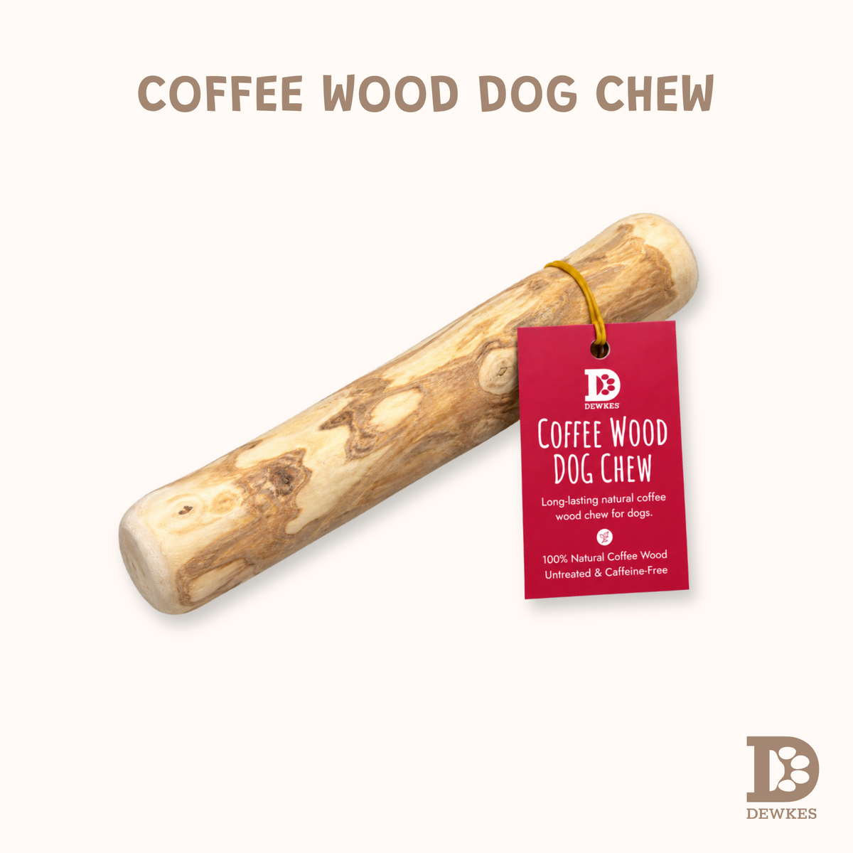 Natural Coffee Wood Dog Chew