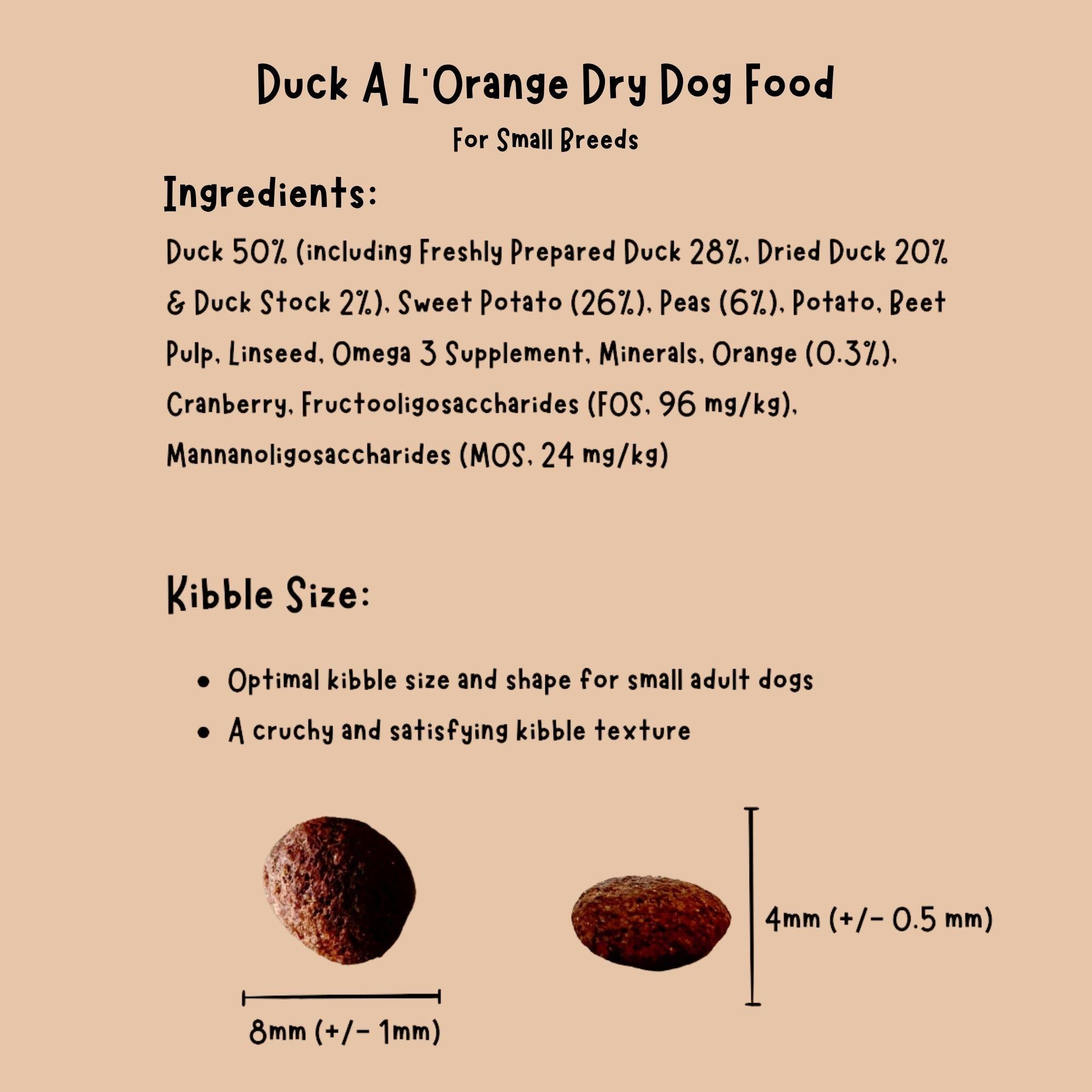 Duck A L'Orange Small Breed Grain-Free Dry Dog Food