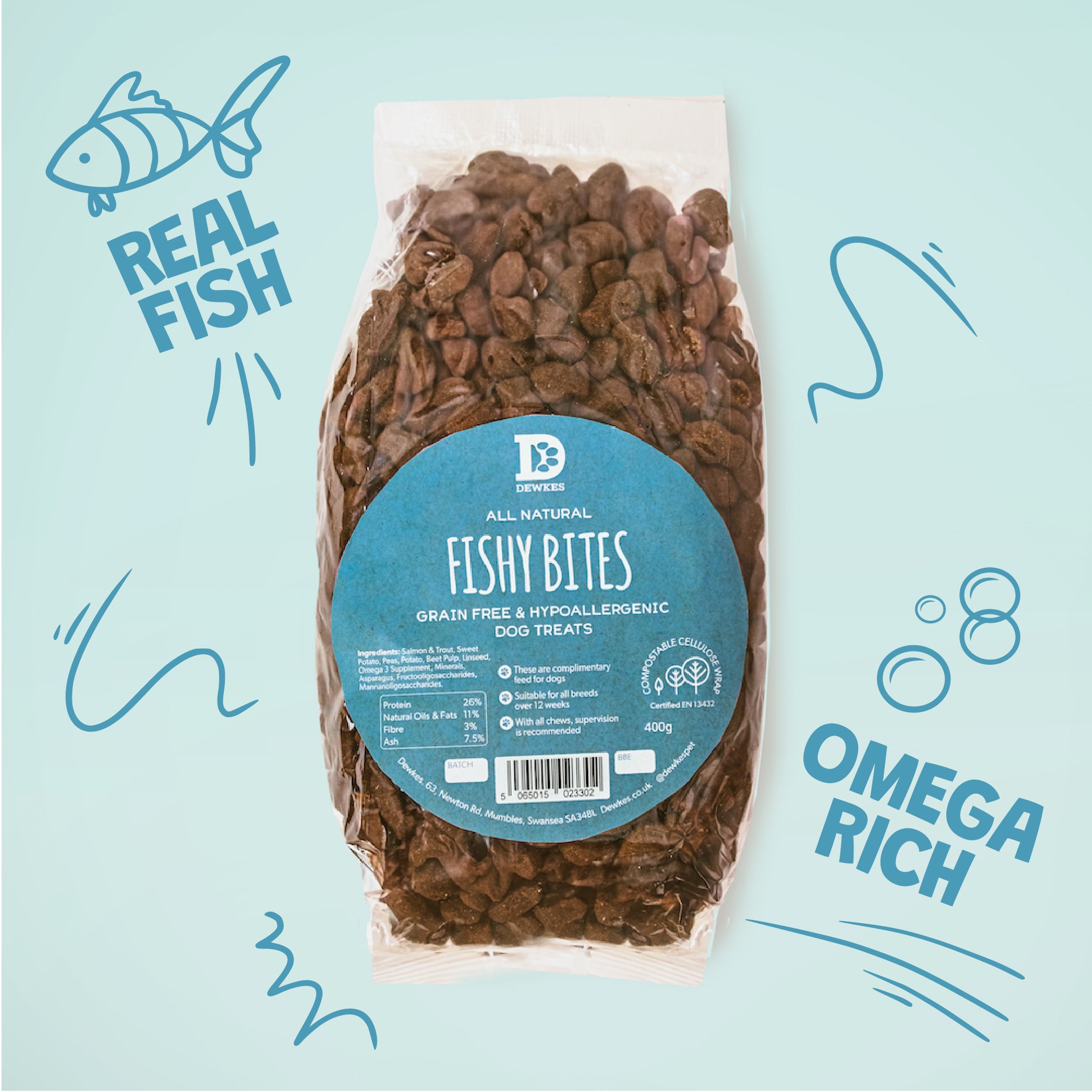 Fishy Bites Dog Treats (400g)