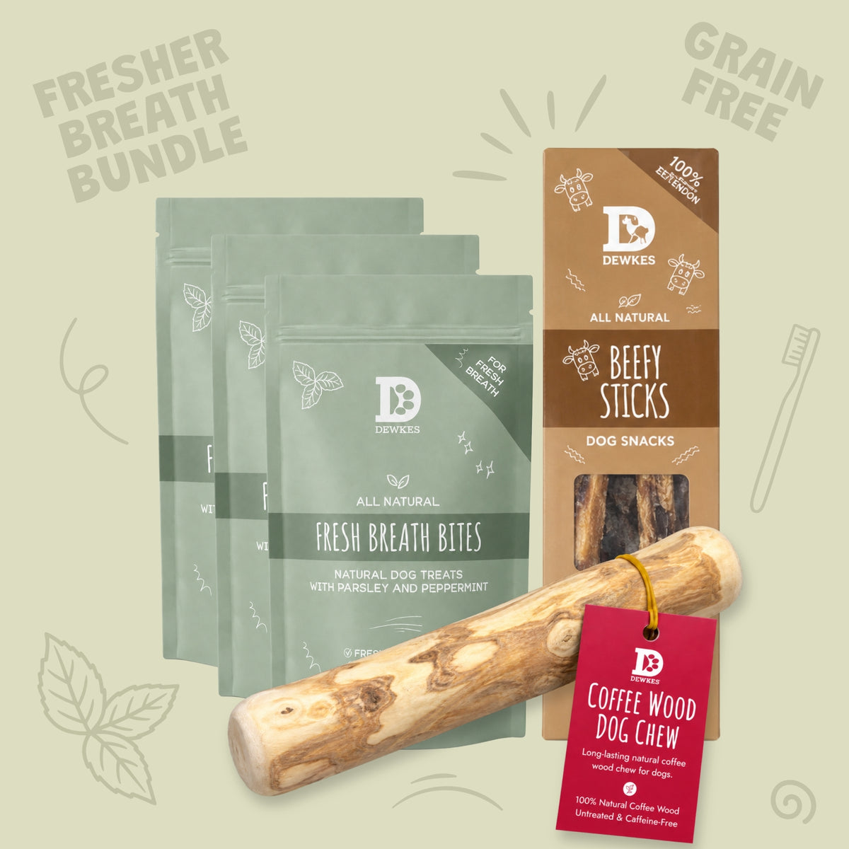 Fresher Breath Dog Treat Bundle