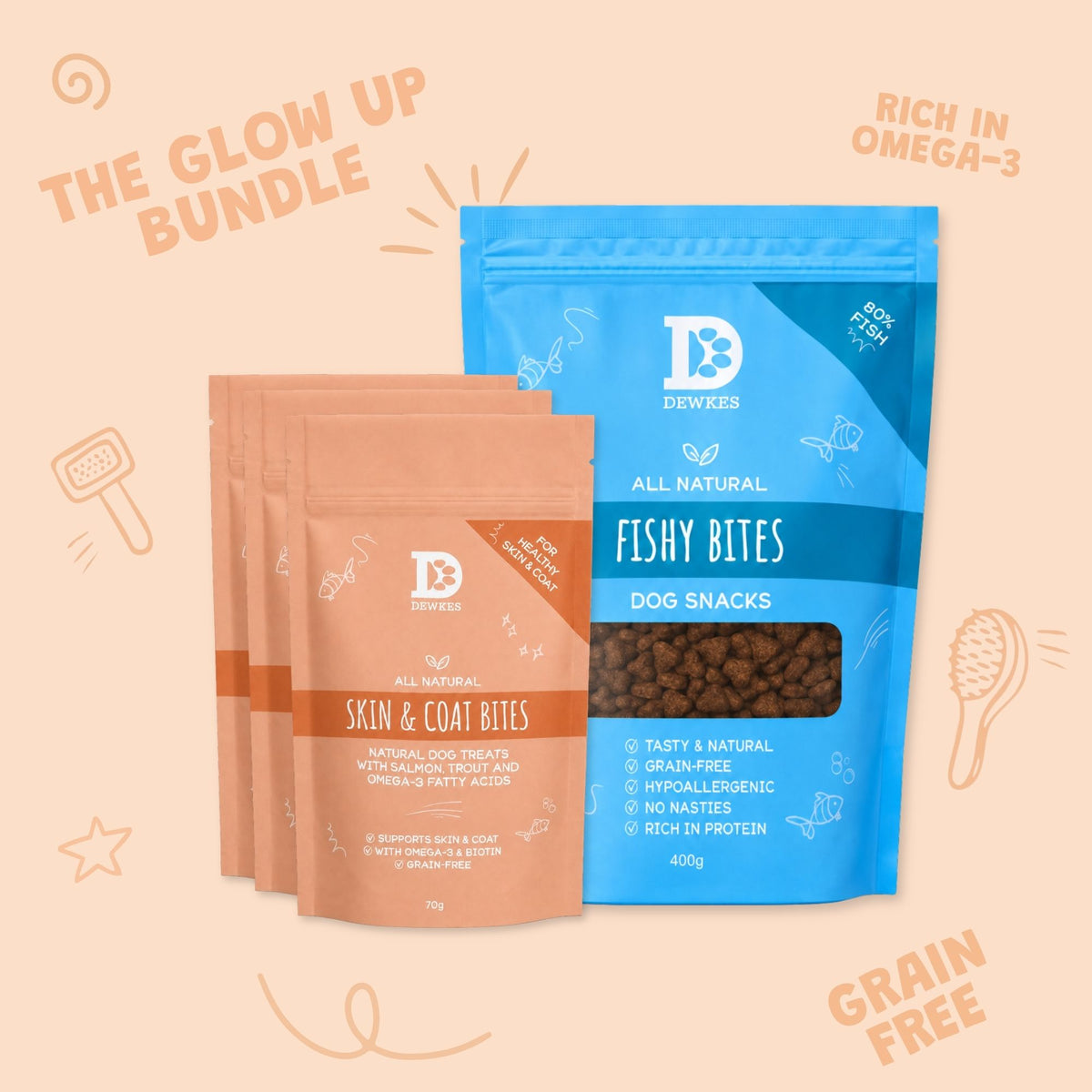 Glow Up Bundle - Skin & Coat Dog Treats