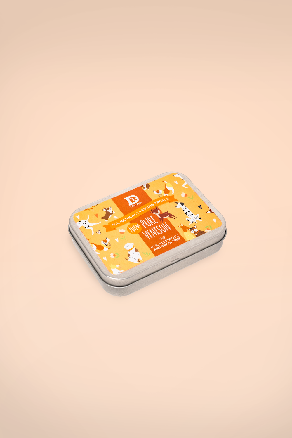 Dewkes Pure Venison Training Treat Tin – 100% Natural, Grain-Free Dog Rewards