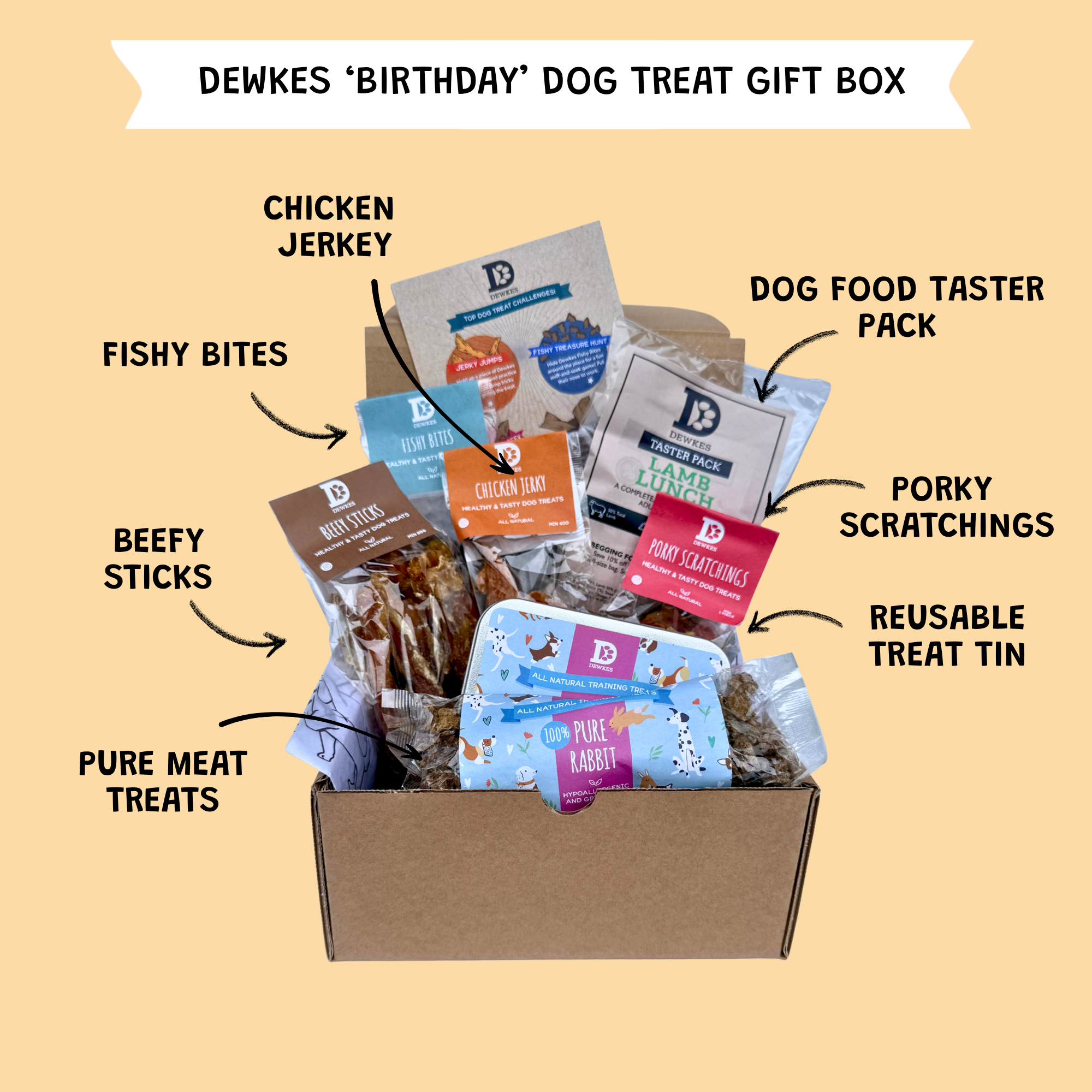 Birthday Dog Treat Gift Box