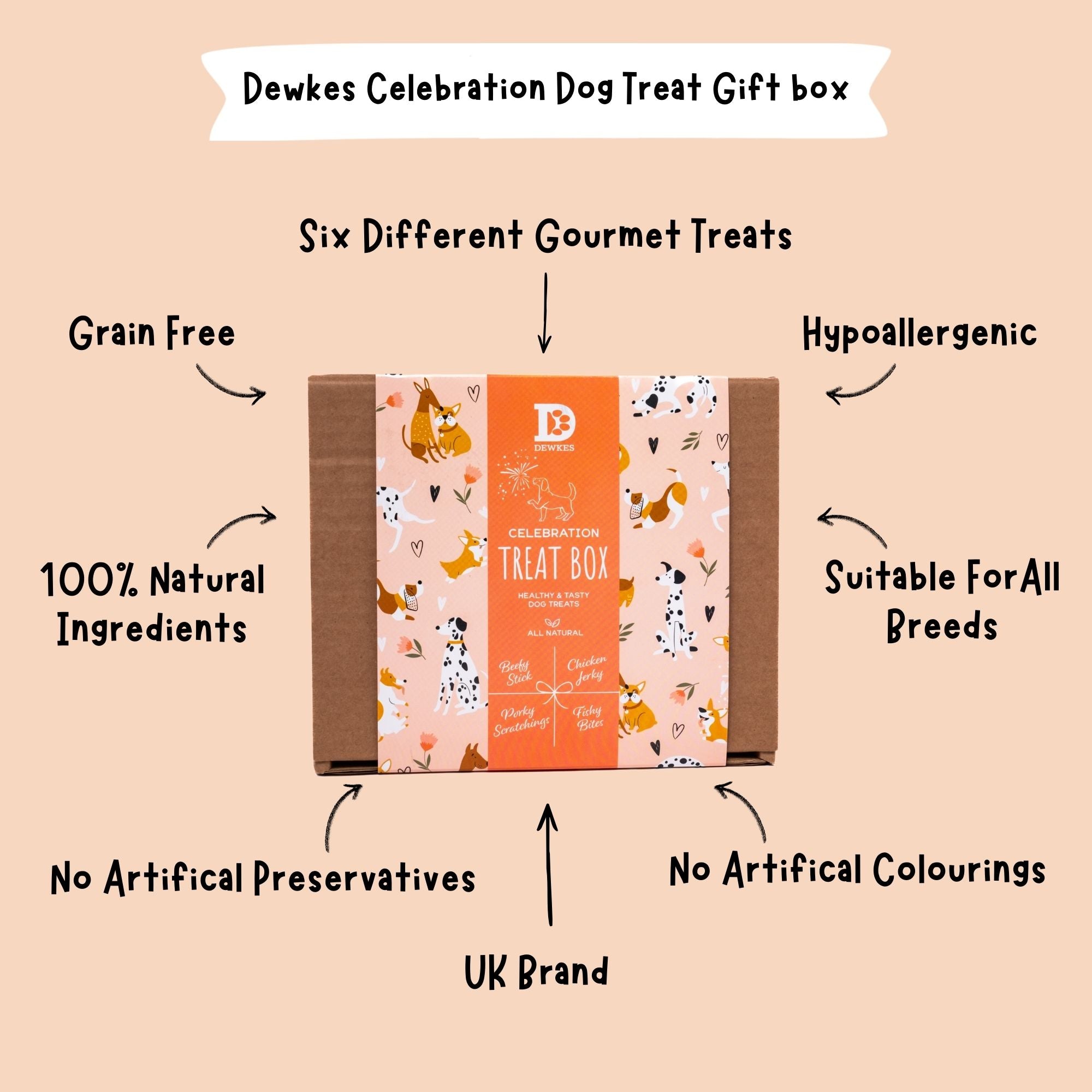 Celebration Dog Treat Gift Box