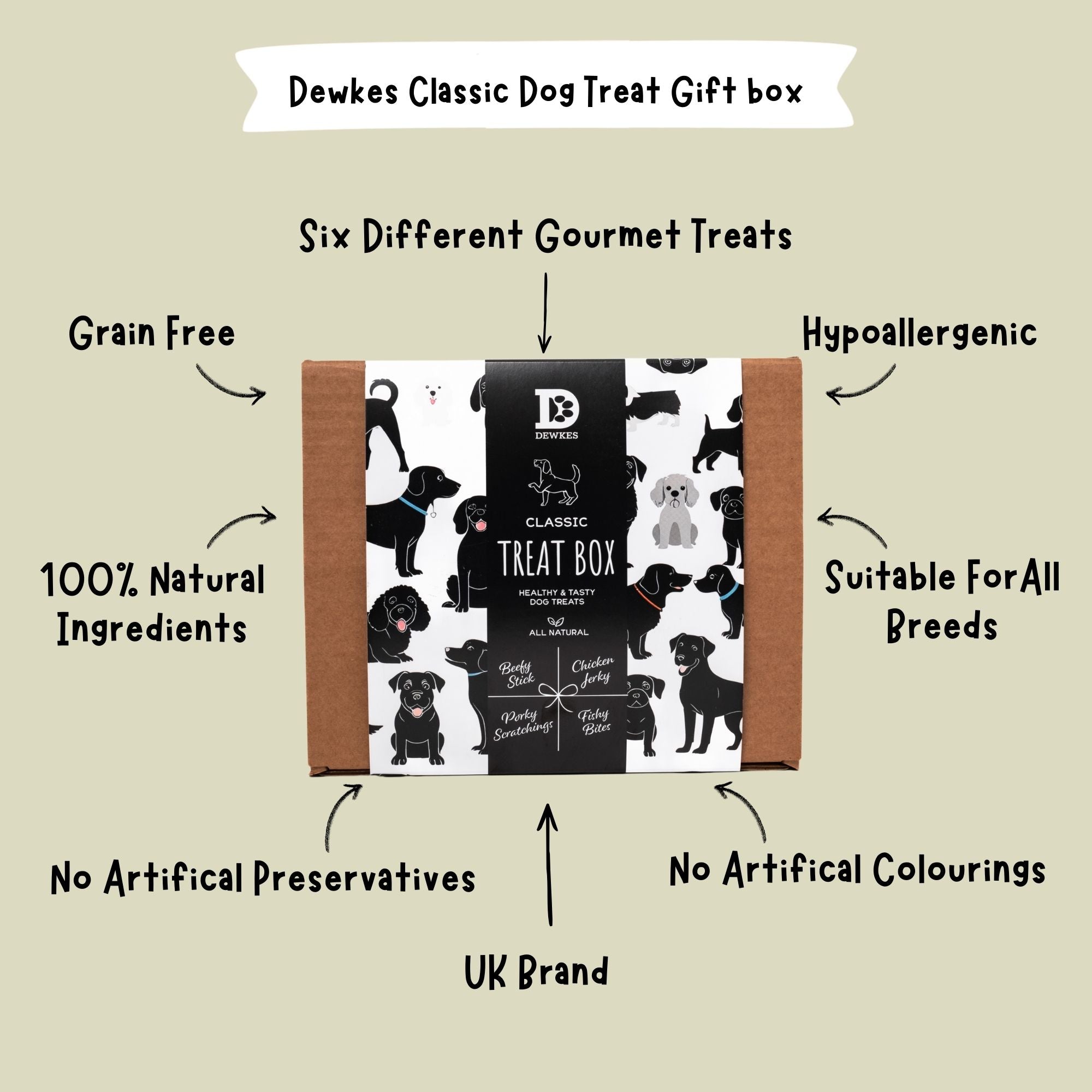 Classic Dog Treat Gift Box