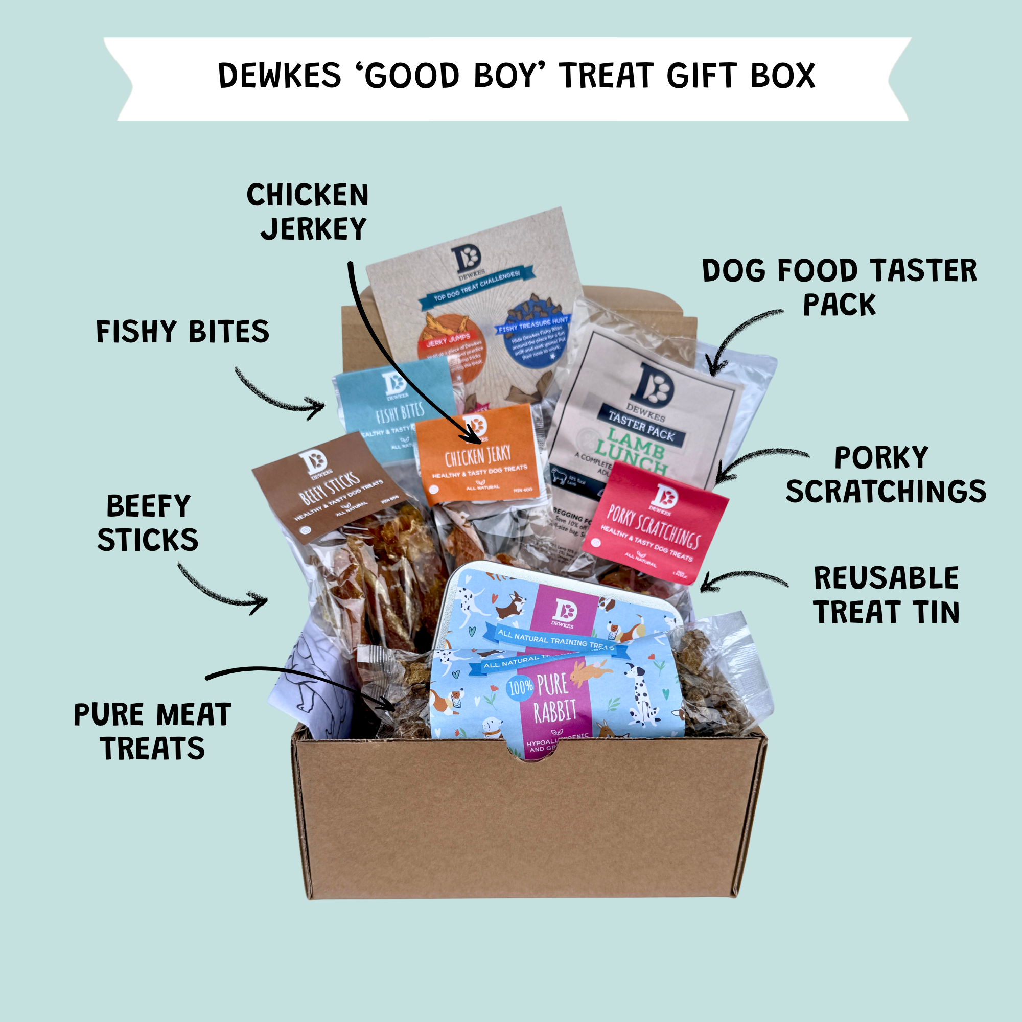 "Good Boy" Dog Treat Gift Box
