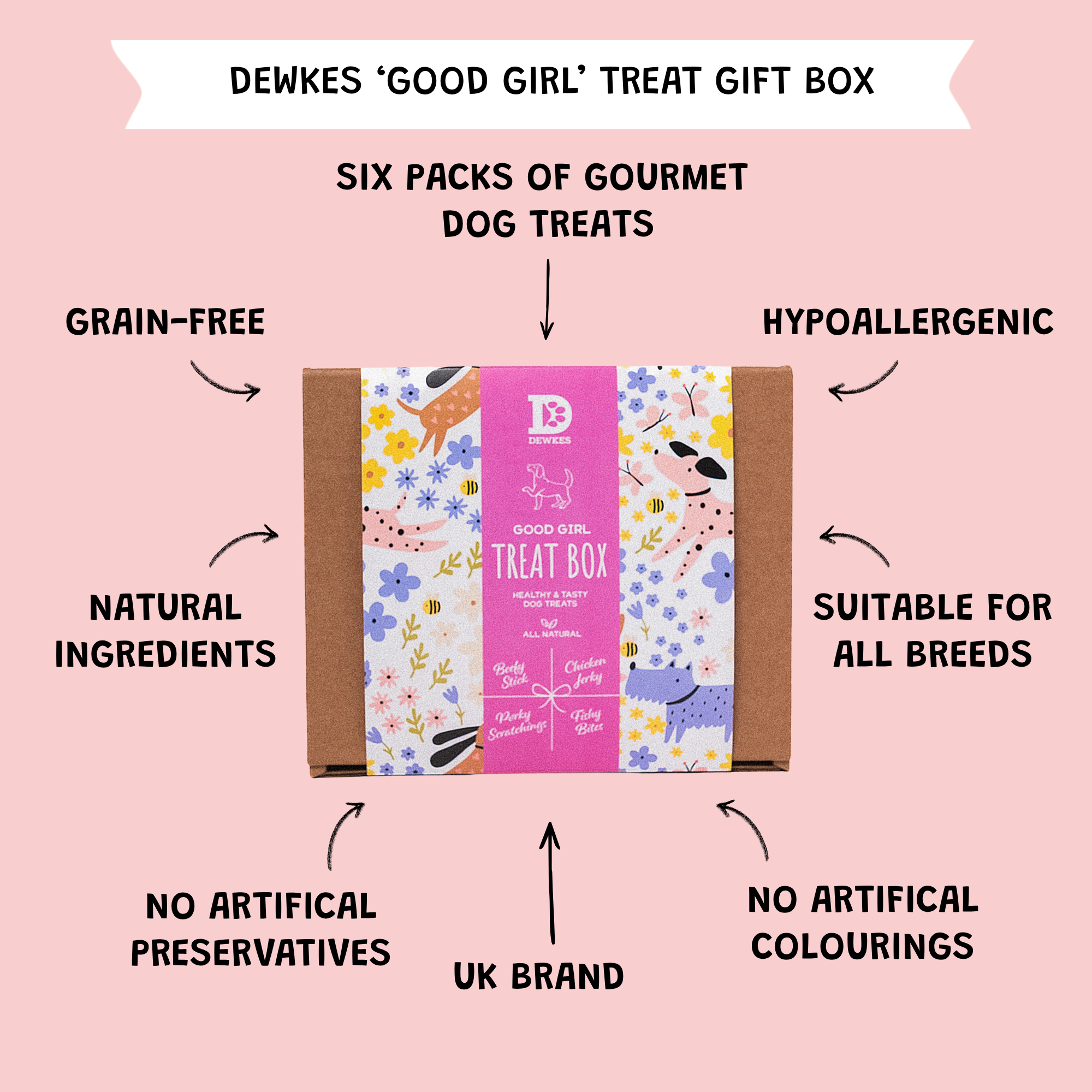"Good Girl" Dog Treat Gift Box