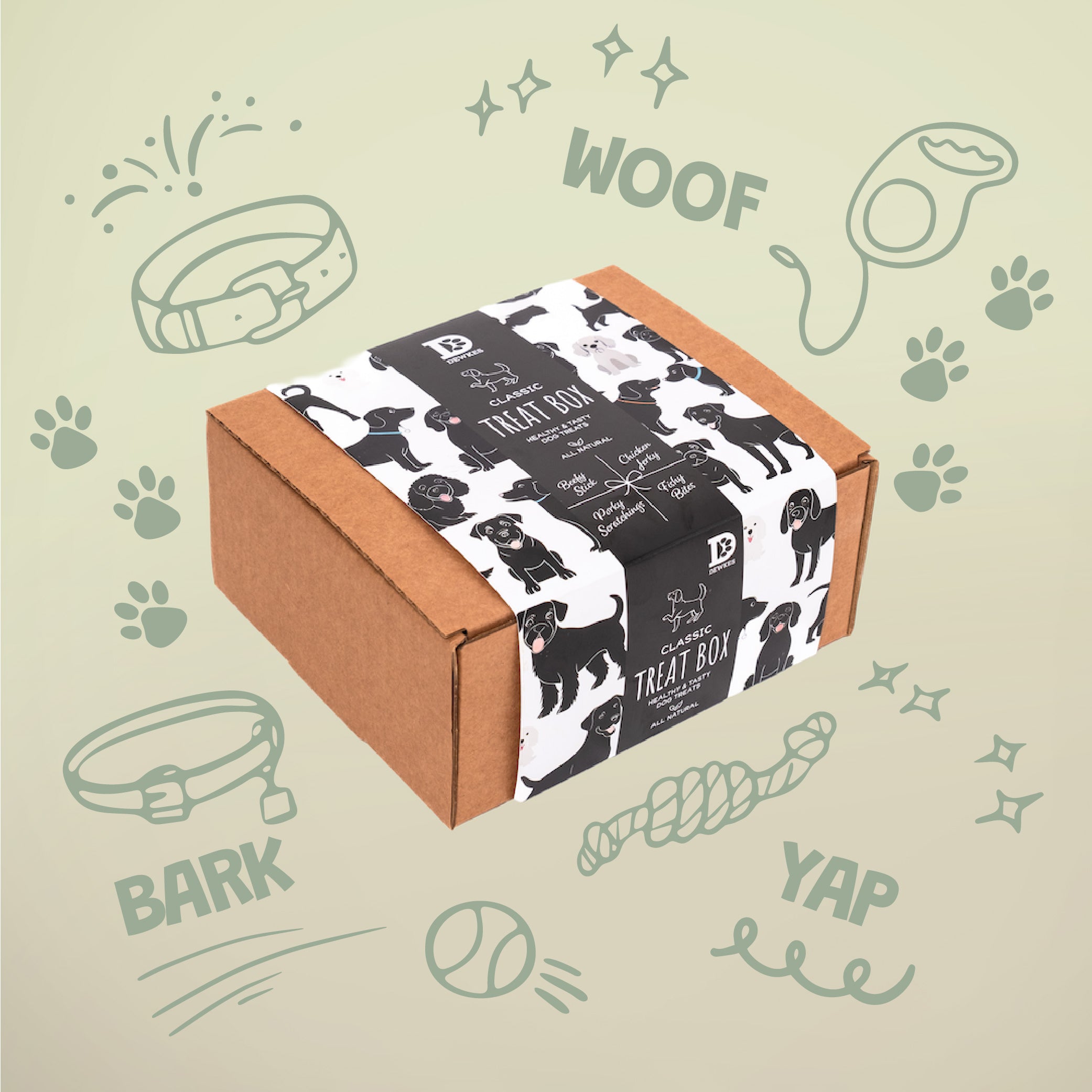 Classic Dog Treat Box