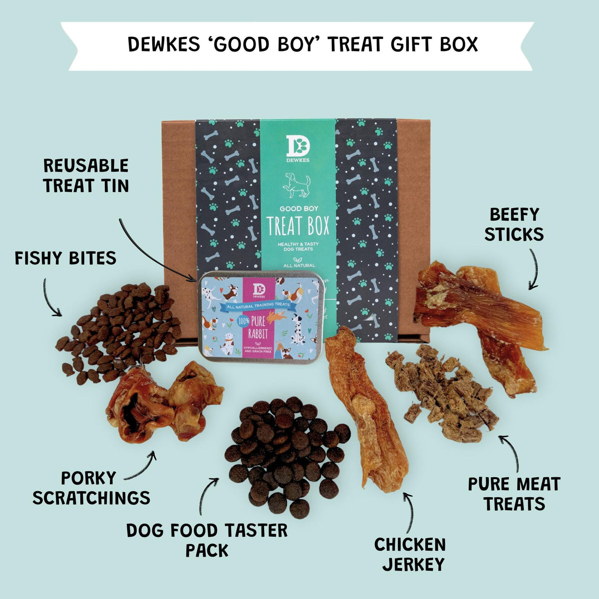 Good Boy Dog Treat Gift Box