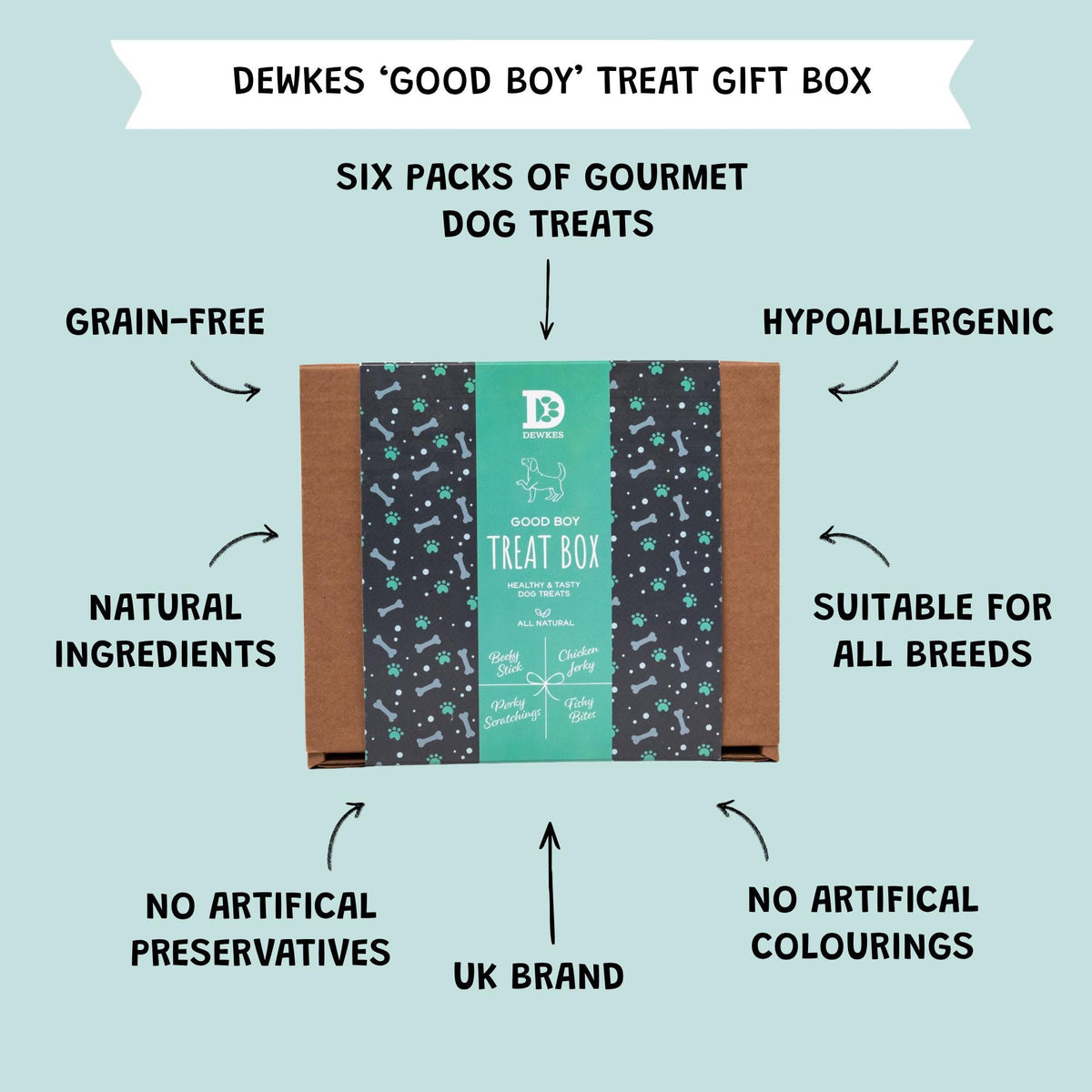 Good Boy Dog Treat Gift Box
