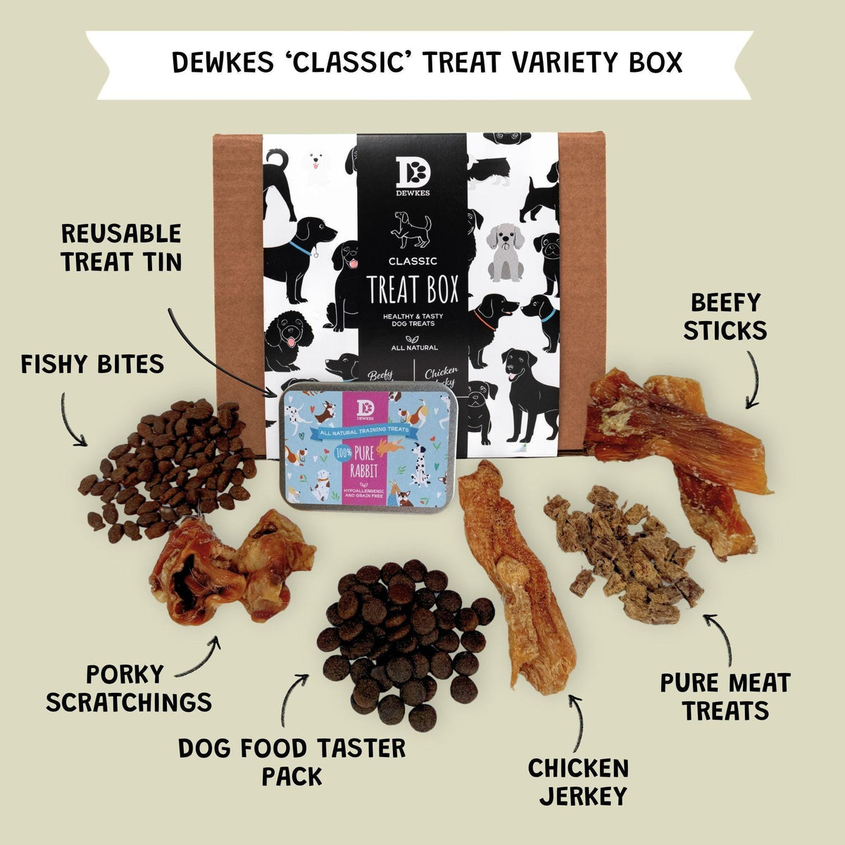 Natural Dog Treat Variety Box