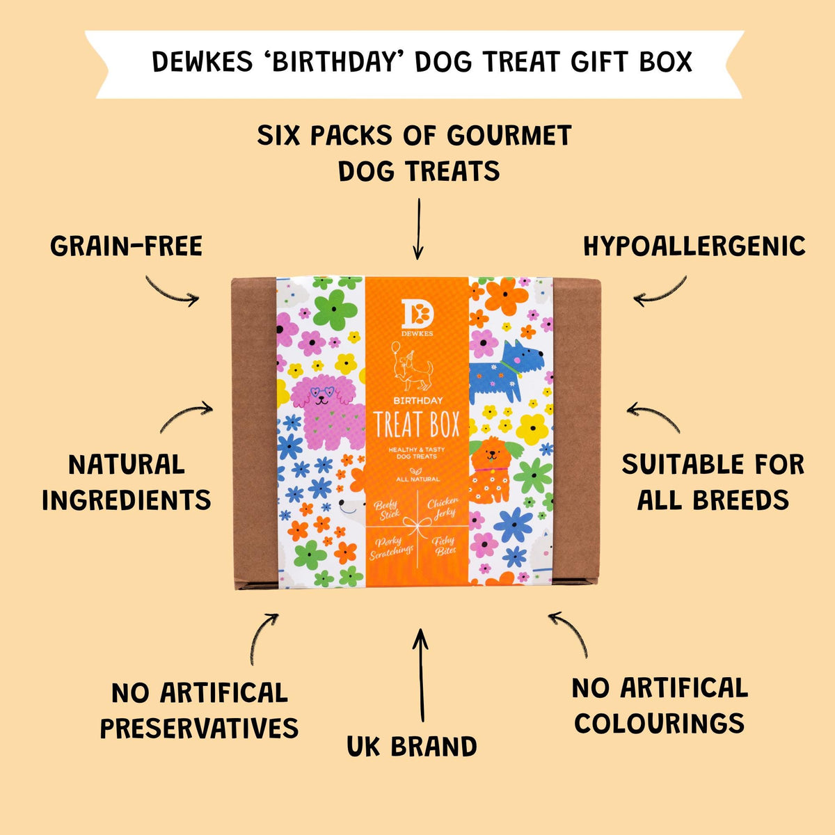 Dog Birthday Treat Gift Box
