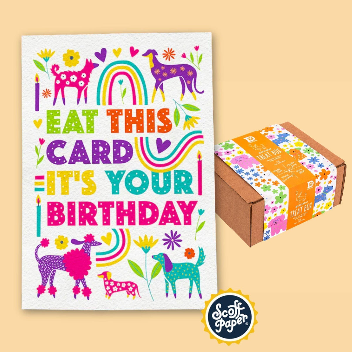 Dog Birthday Treat Gift Box