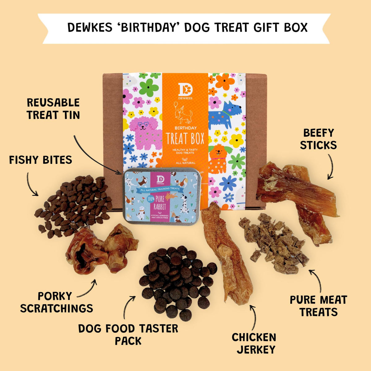 Dog Birthday Treat Gift Box