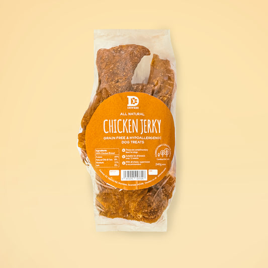 Dewkes Chicken Jerky – 100% Natural Chicken Dog Treats